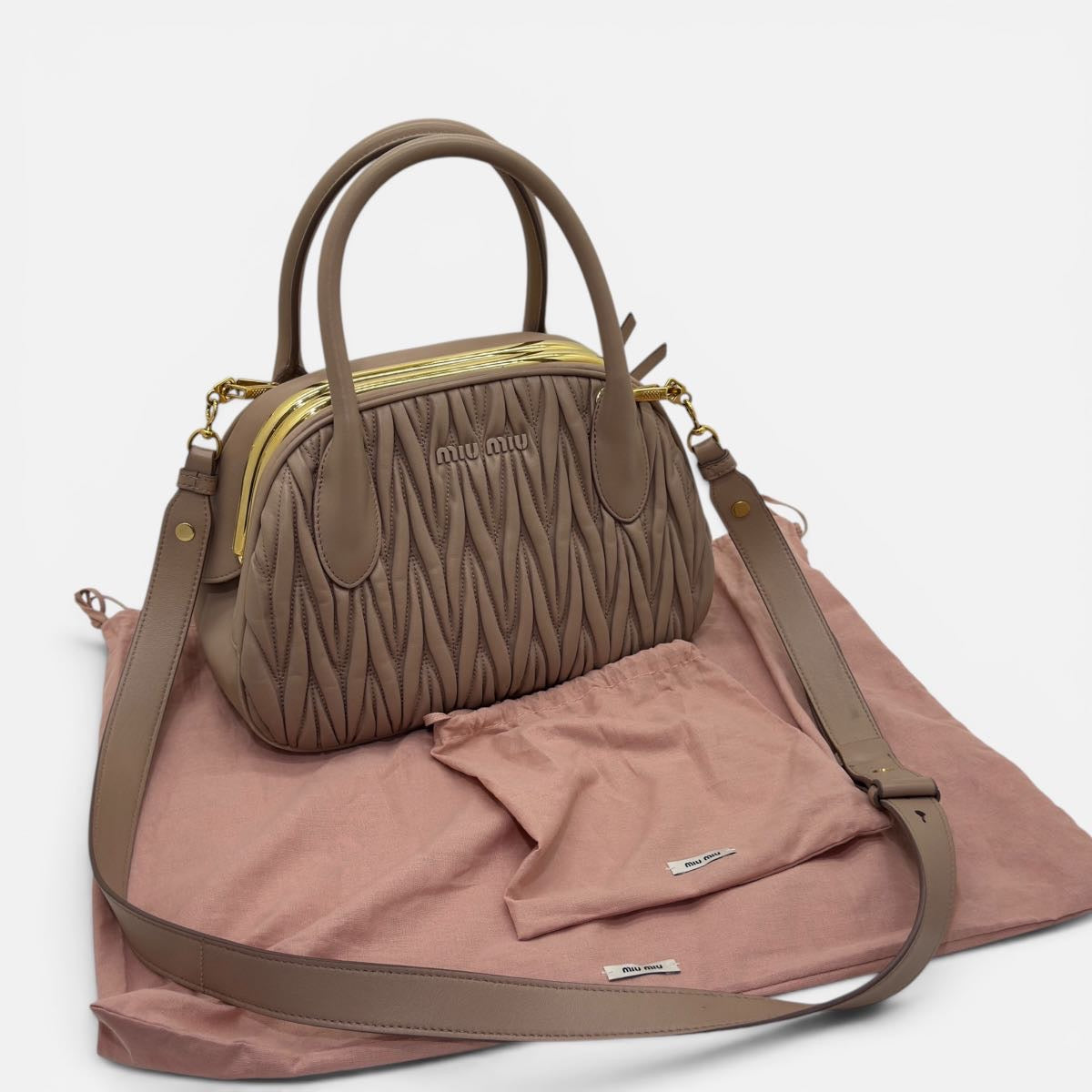 Borsa a tracolla in Nappa Matelassè