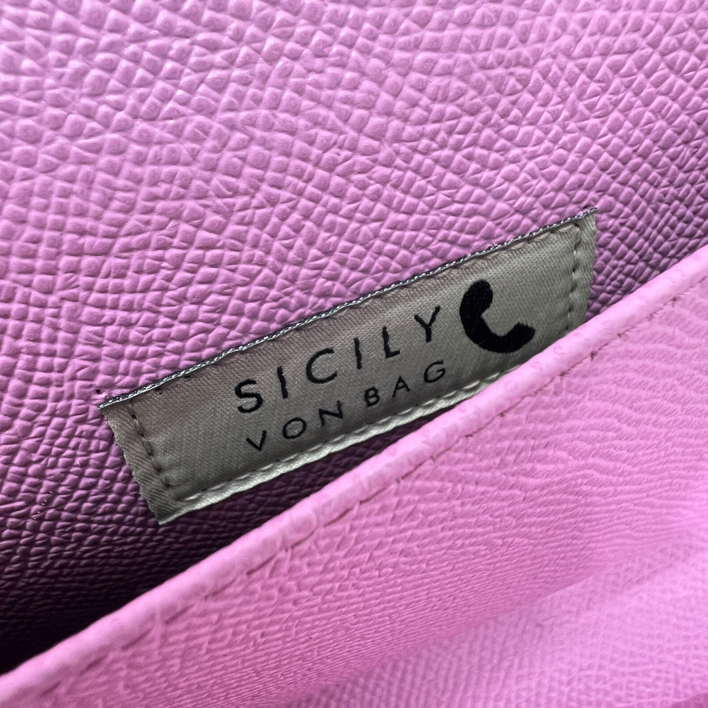 Sicily Phone Bag woc in pelle Dauphine