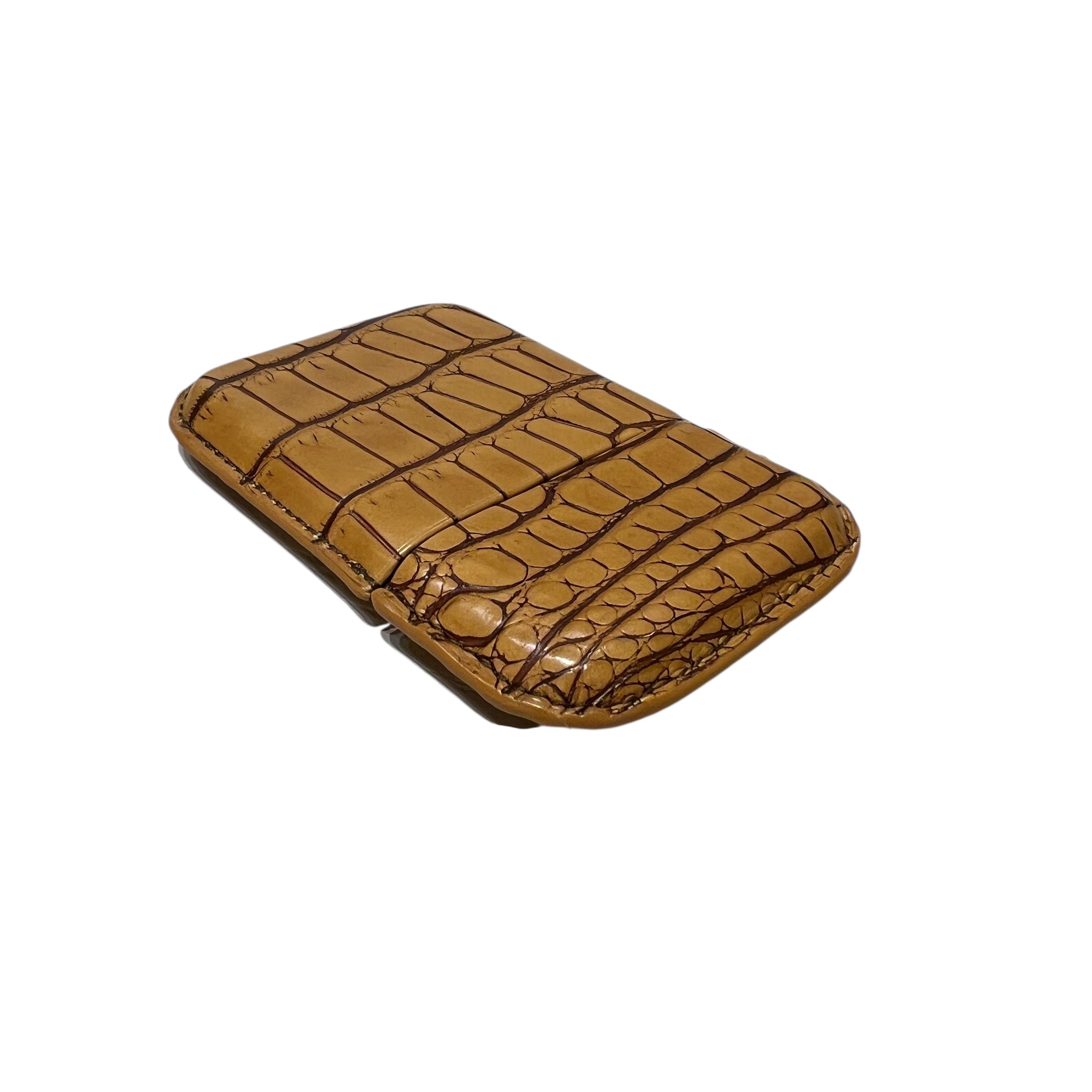 Portacarte in coccodrillo