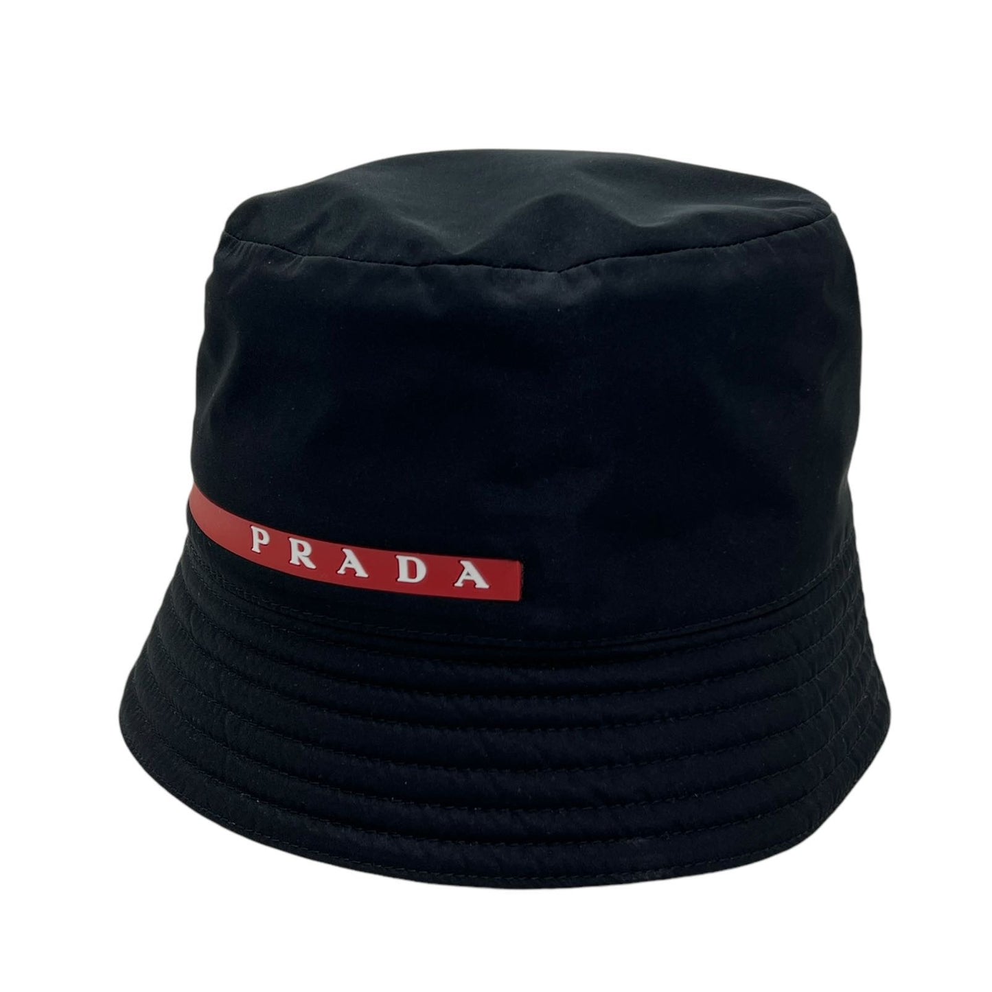 PRADA LUNA ROSSA CAPPELLO DA PESCATORE IN RE-NYLON TG M