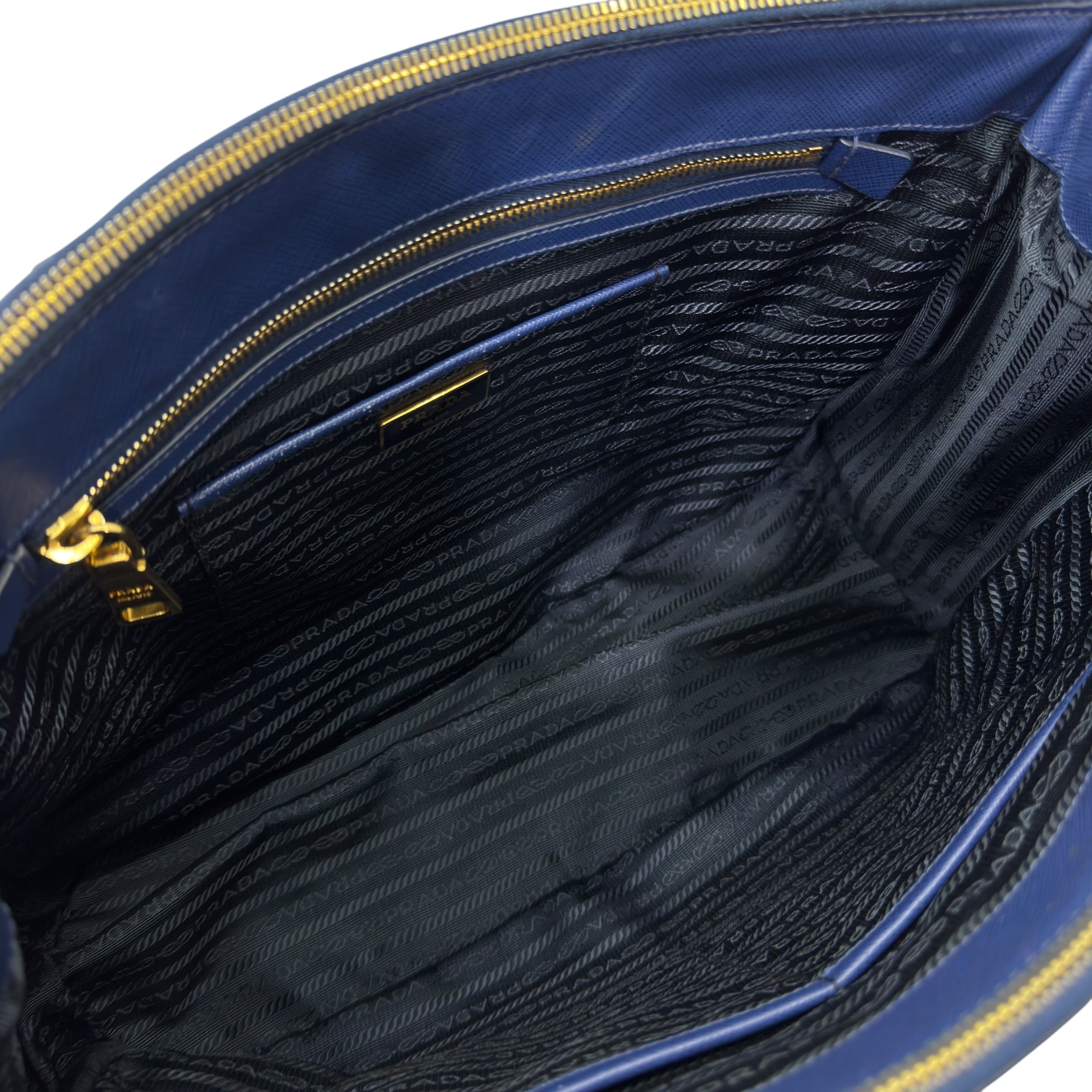 Galleria large a mano in pelle Saffiano