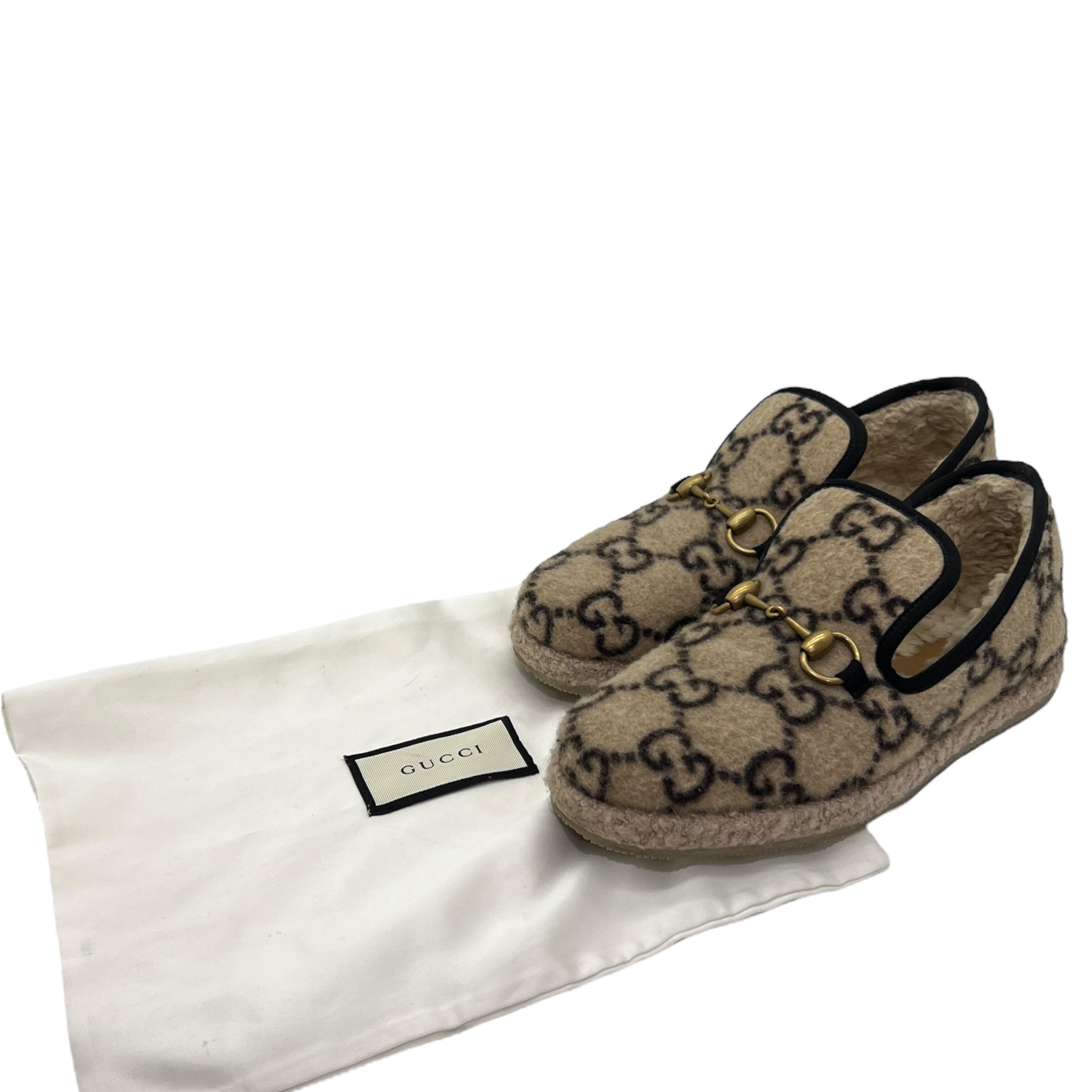 Mocassino Horsebit in lana taglia 36