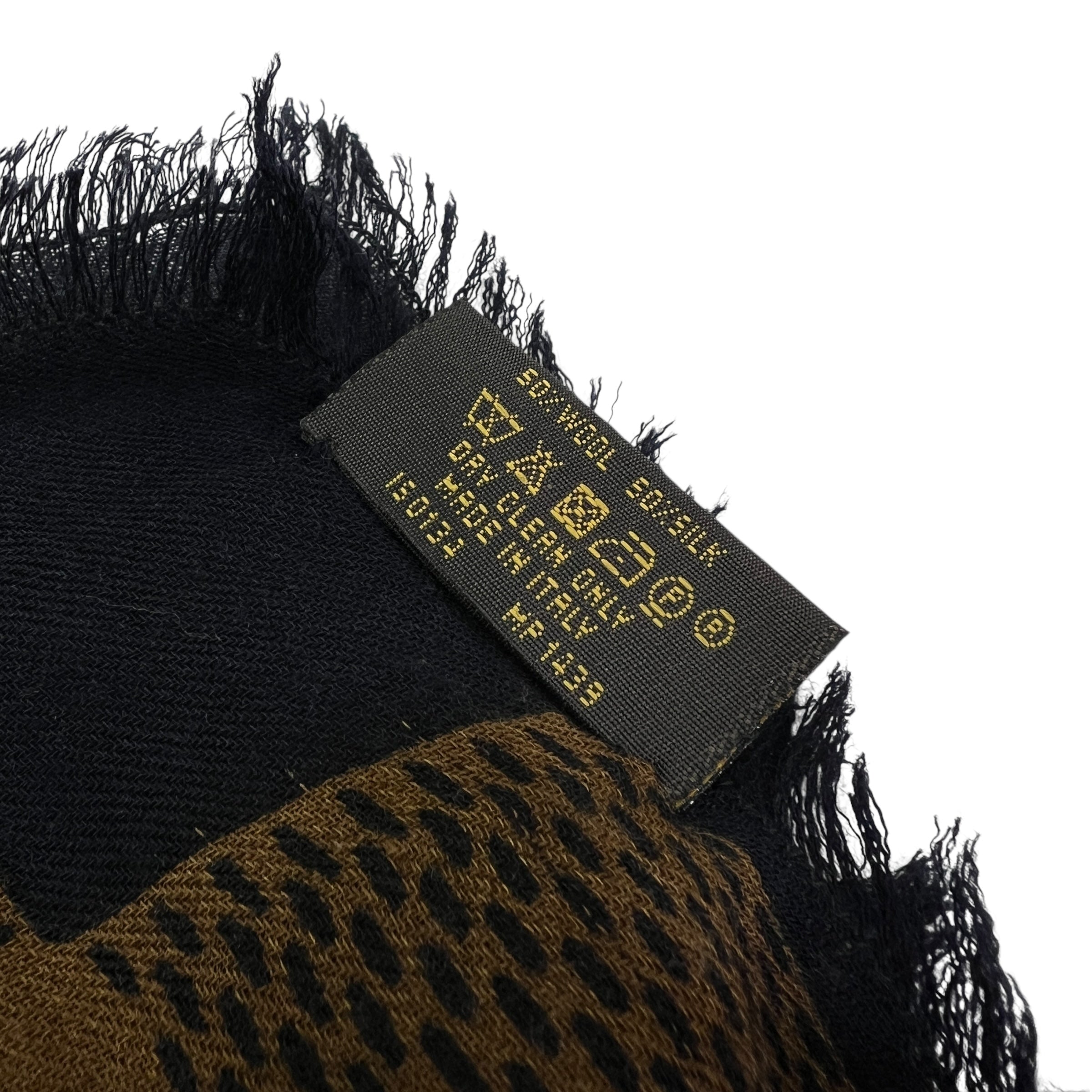 Sciarpa Damier lana - seta vintage