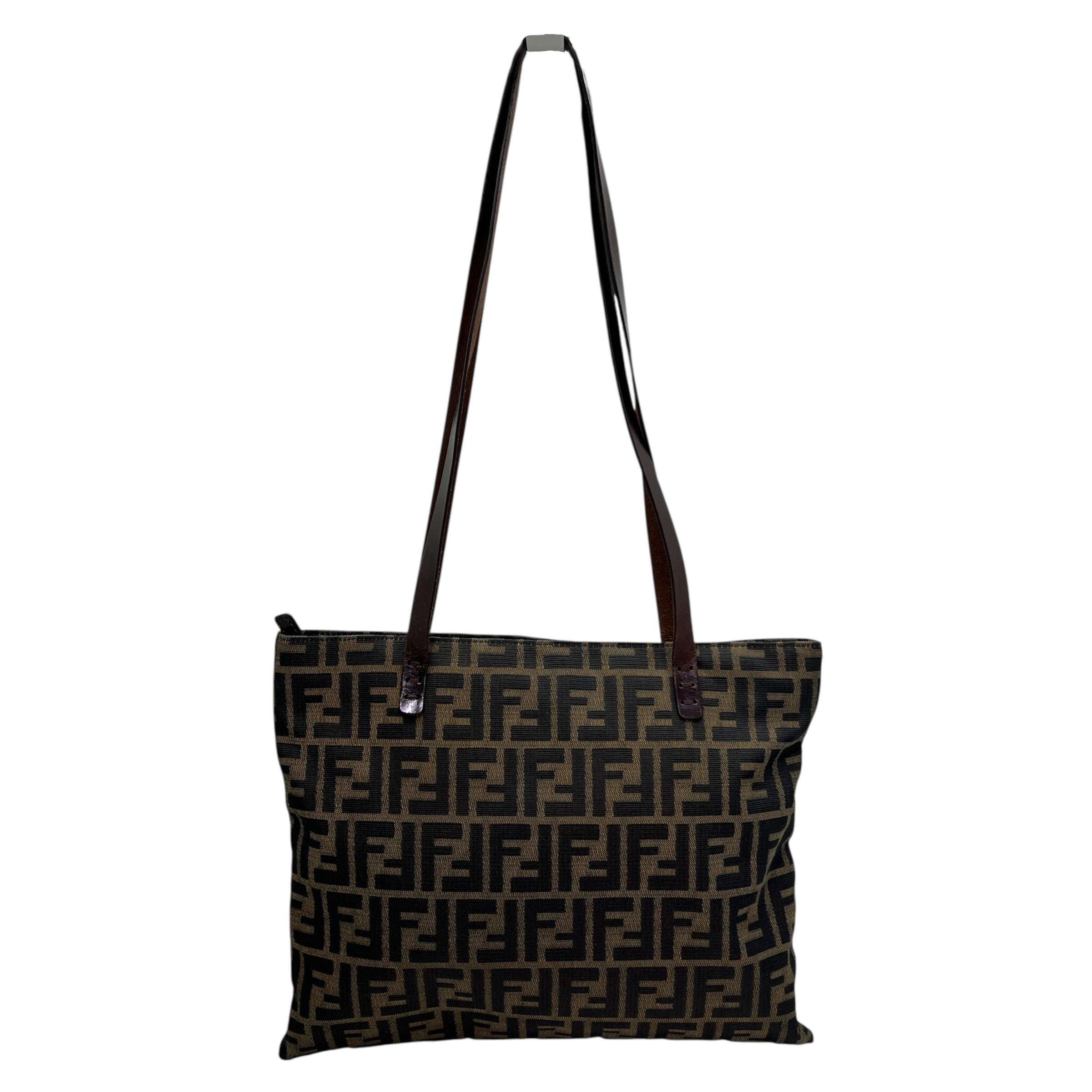 Tote bag in tessuto e pelle