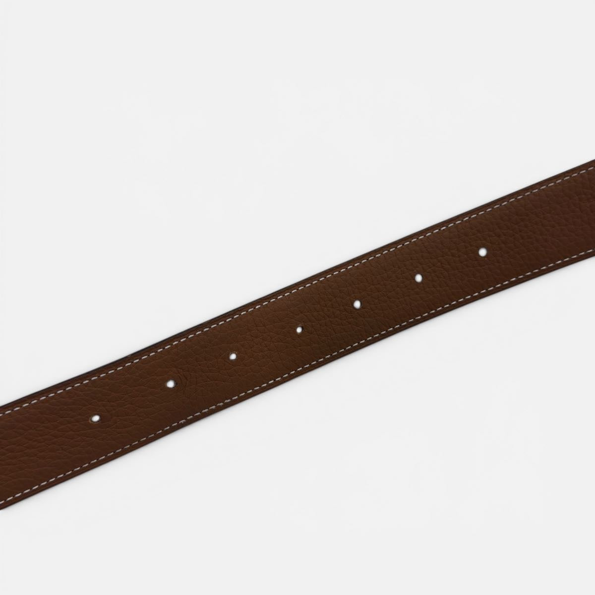 Fibbia da cintura H & Pelle reversibile per cintura 32 mm taglia 105
