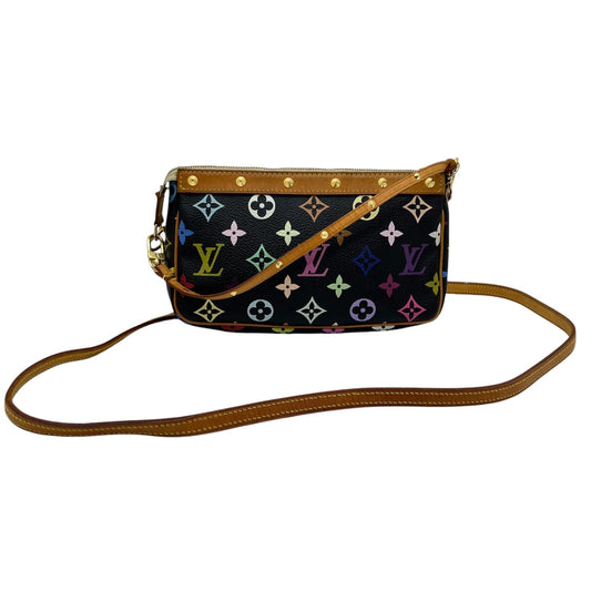 LOUIS VUITTON POCHETTE ACCESSOIRE MURAKAMI NERA CON TRACOLLA