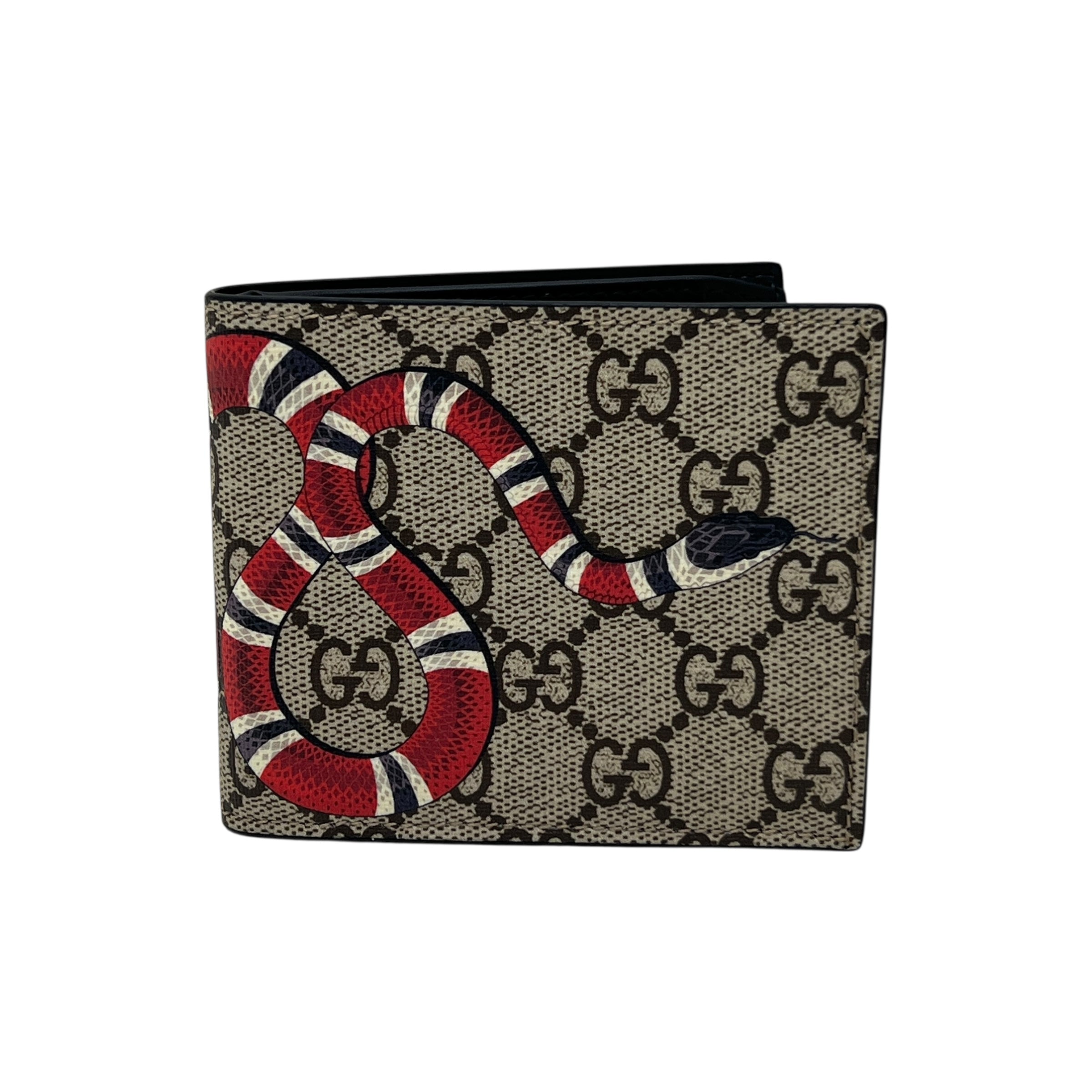 GUCCI PORTAFOGLIO BI-FOLD CON STAMPA KINGSNAKE