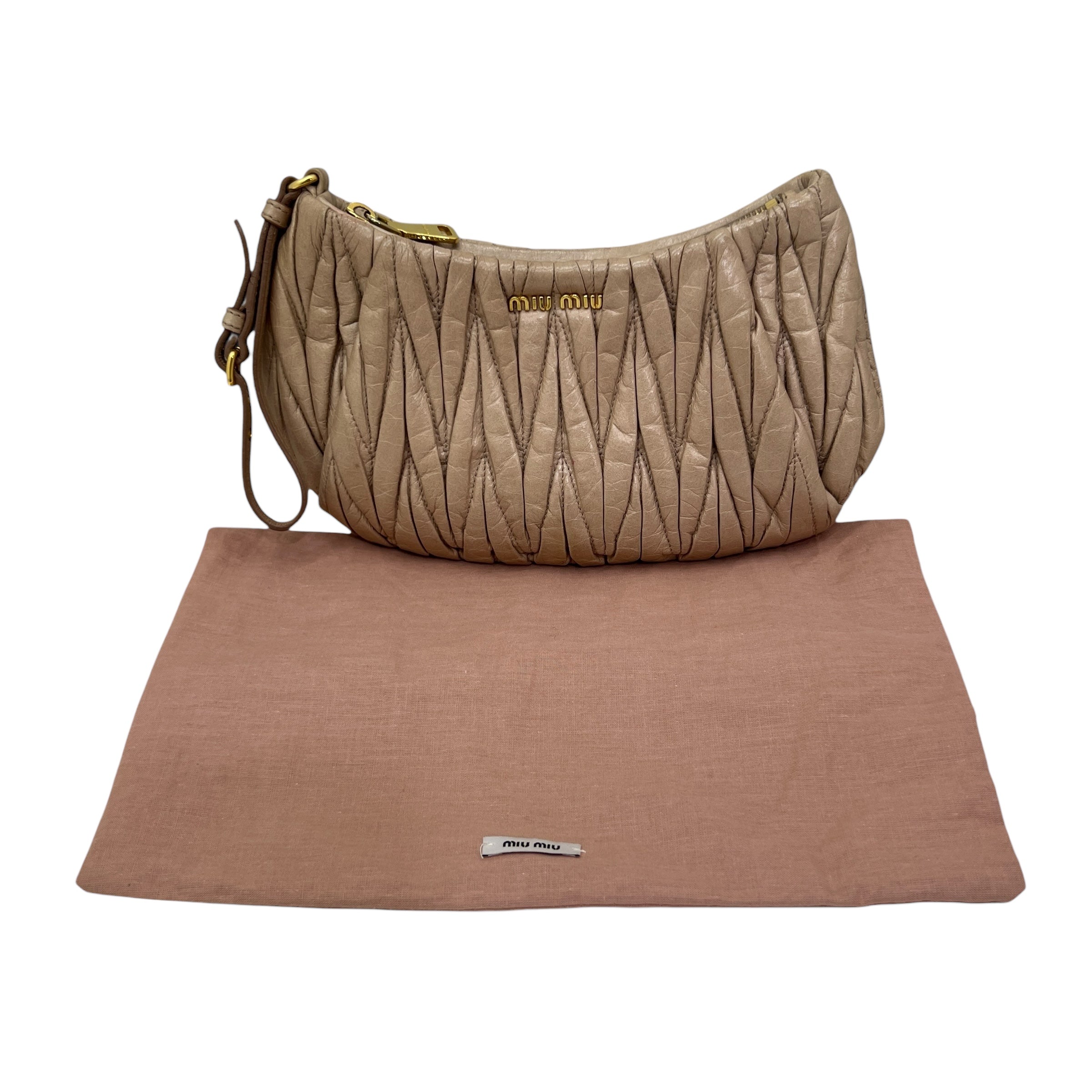 Pochette in pelle goffrata