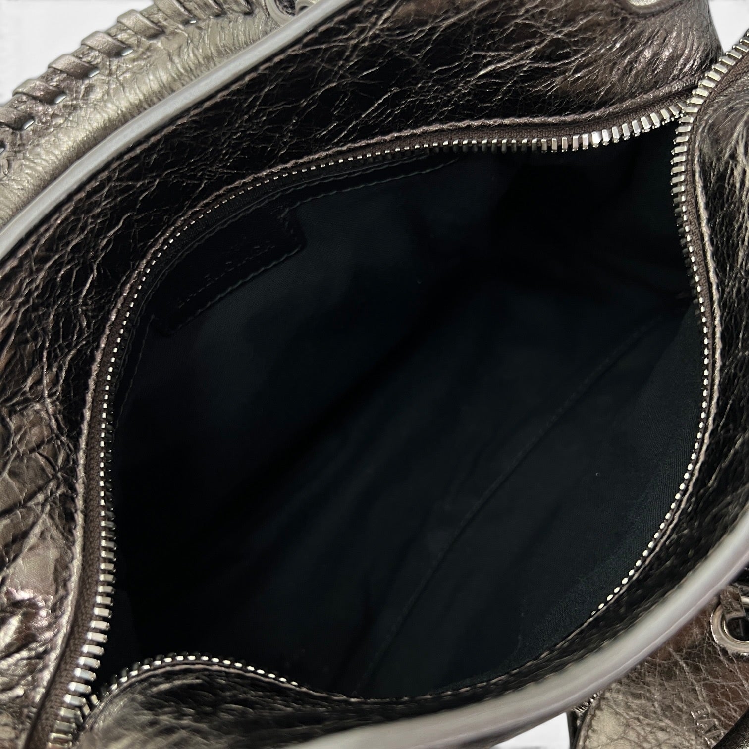 Neo Cagole XS in pelle Metallic