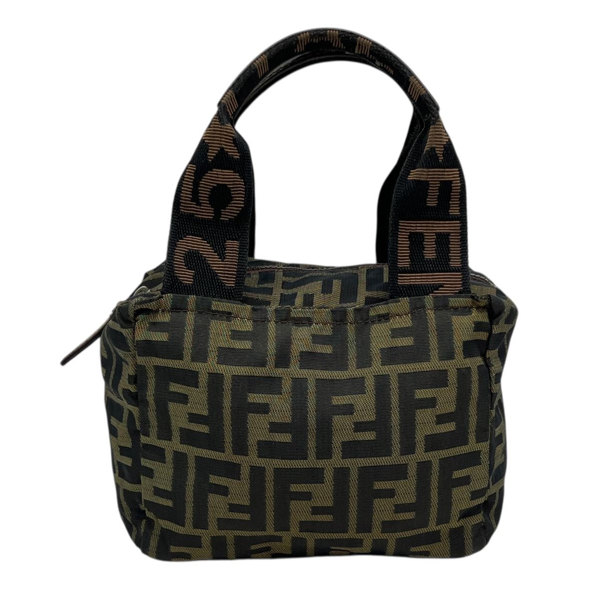 FENDI BORSA A MANO PICCOLA IN TESSUTO FF