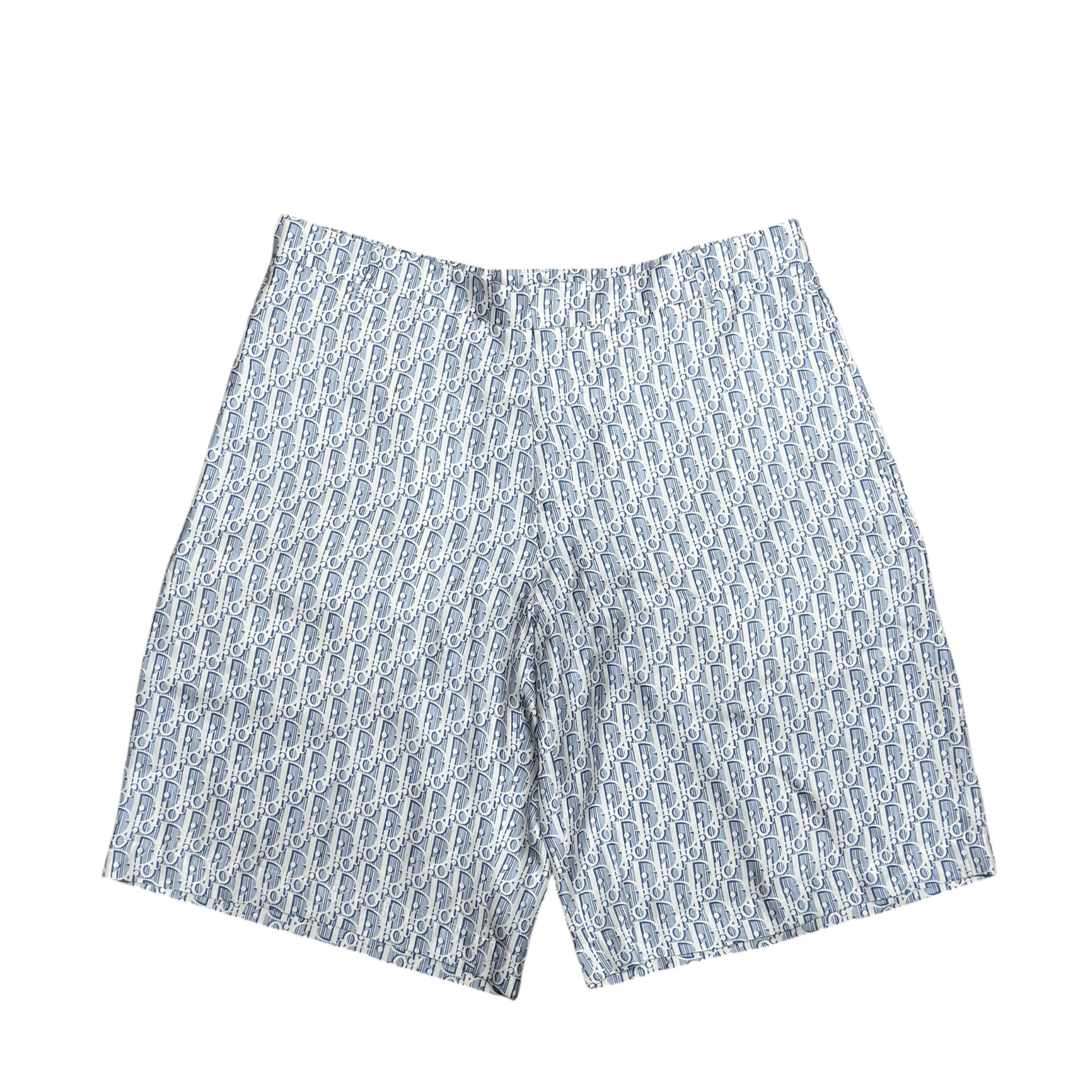 Shorts Dior Oblique in seta taglia XL