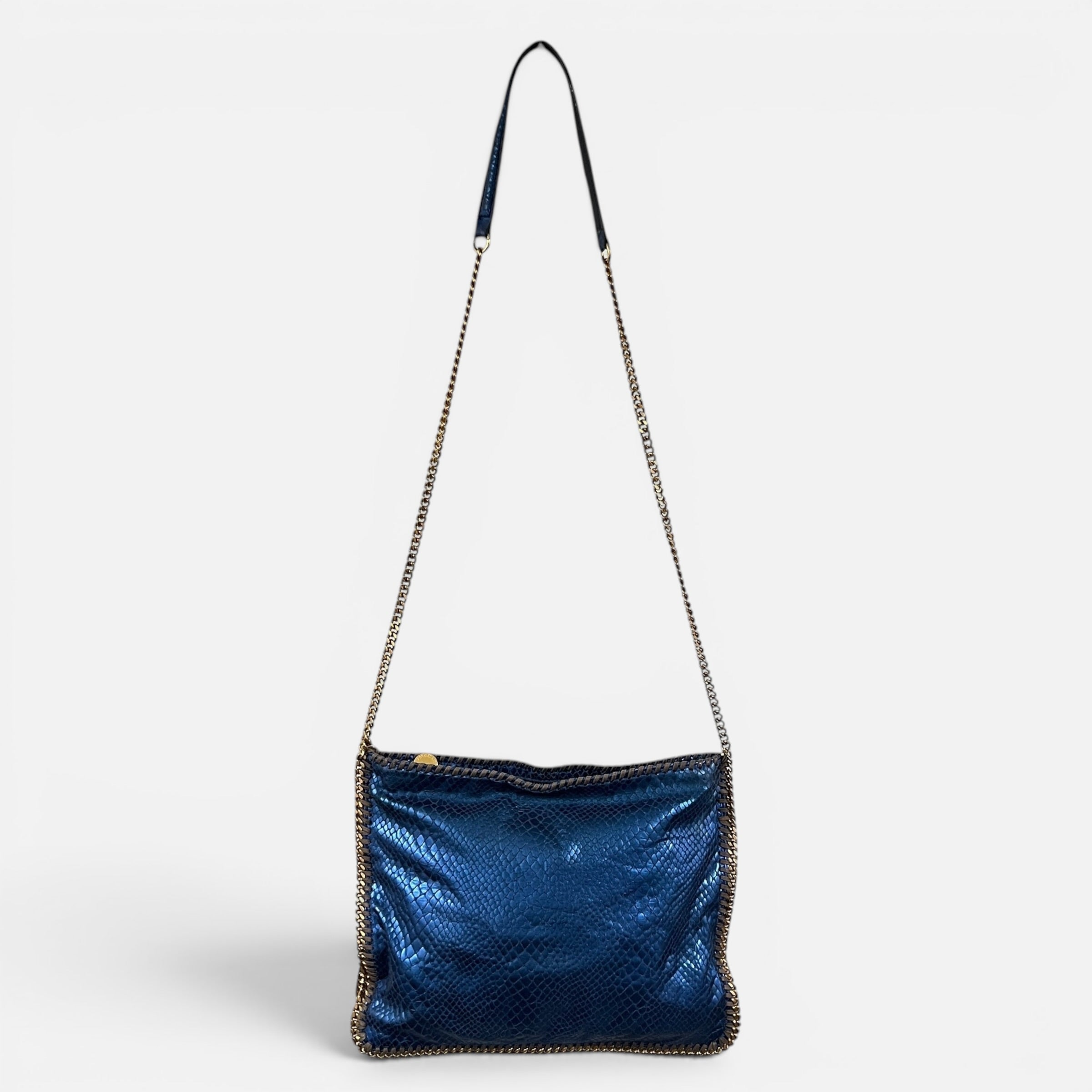 Borsa Falabella a tracolla Metallic Snake