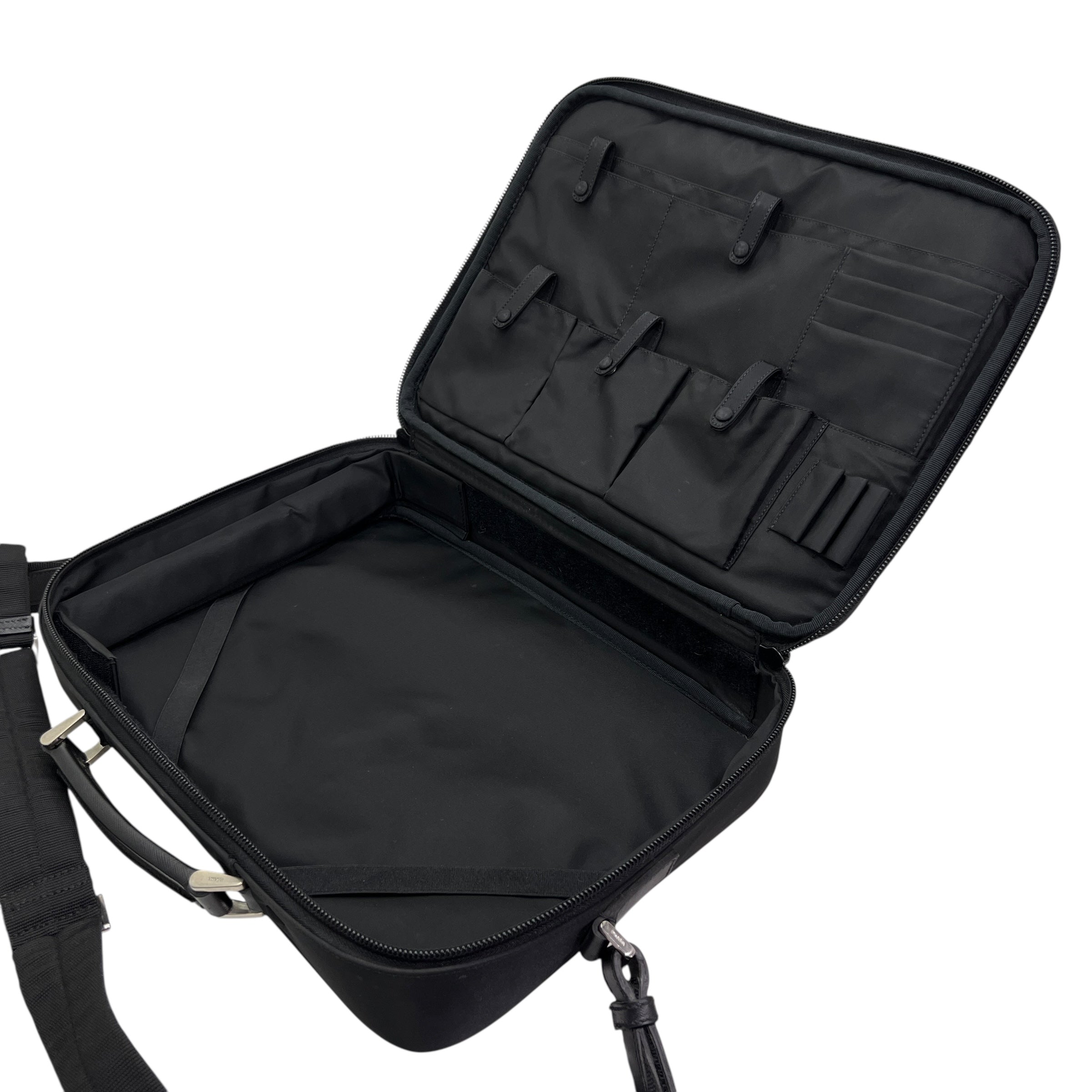 Prada borsa porta computer in Nylon e saffiano