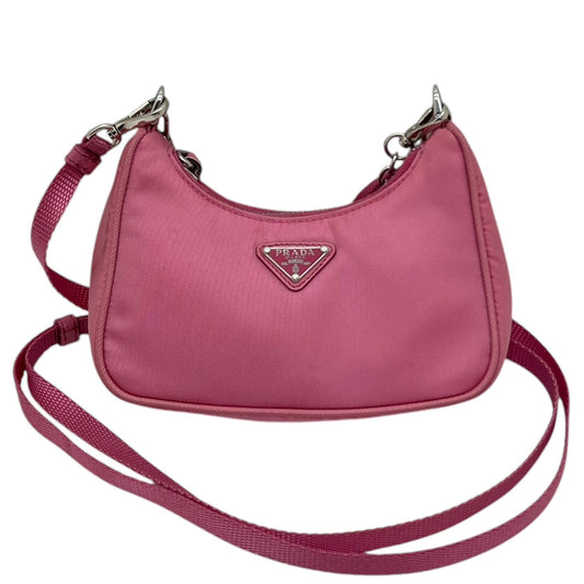 PRADA RE-EDITION MINI BORSA IN RE-NYLON ROSA