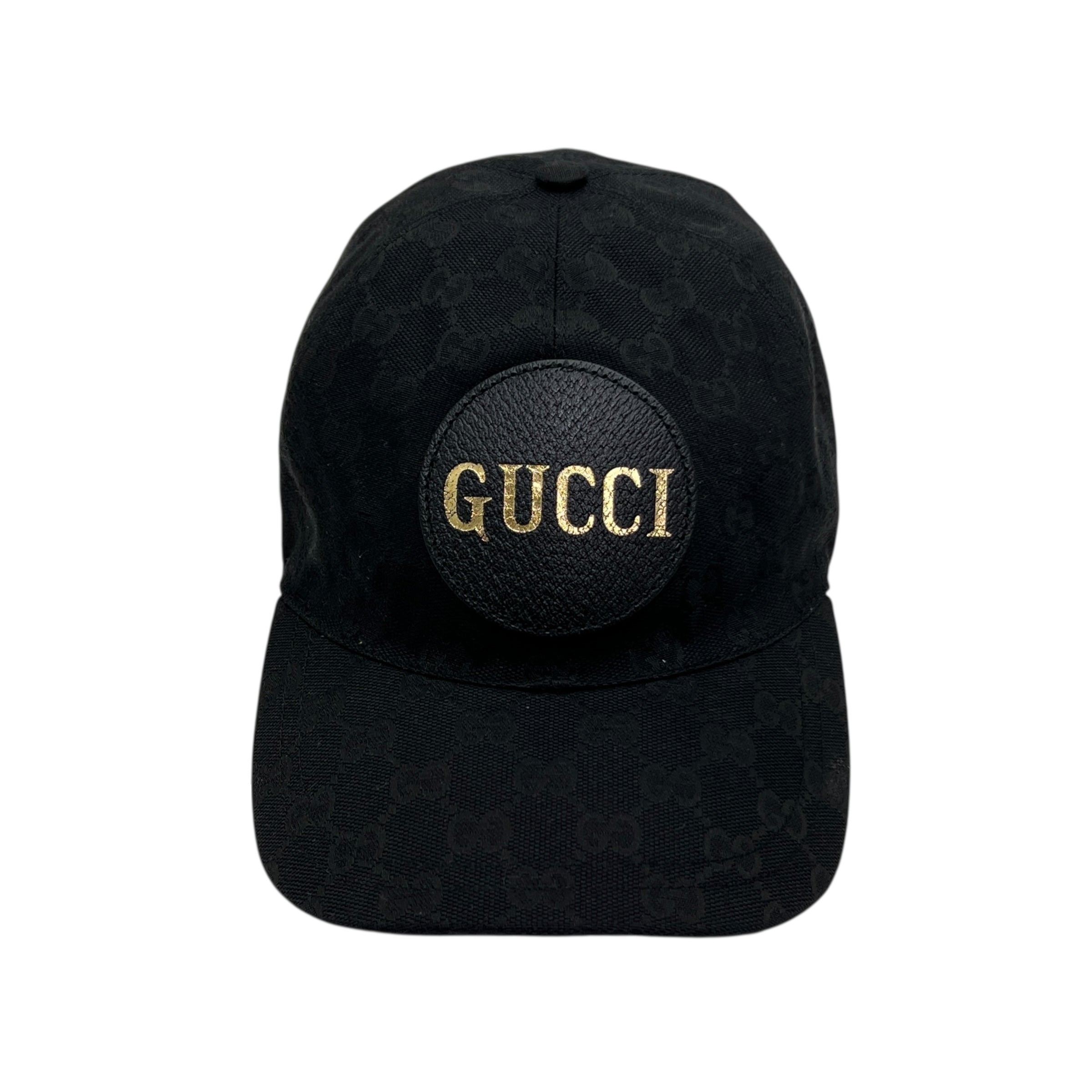 Cappello da baseball in tessuto GG e pelle taglia L
