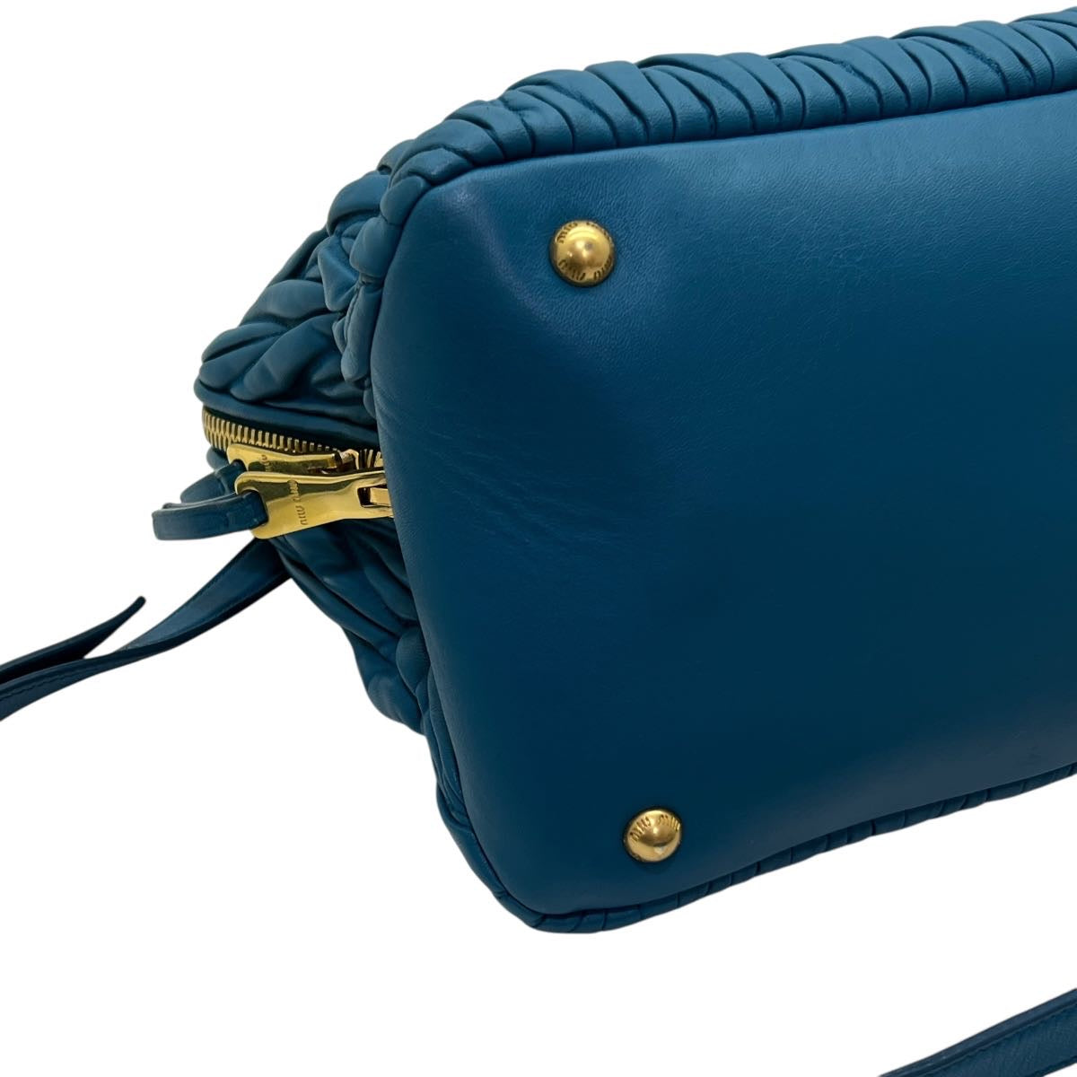 MIU MIU BORSA A TRACOLLA IN NAPPA GOFFRATA