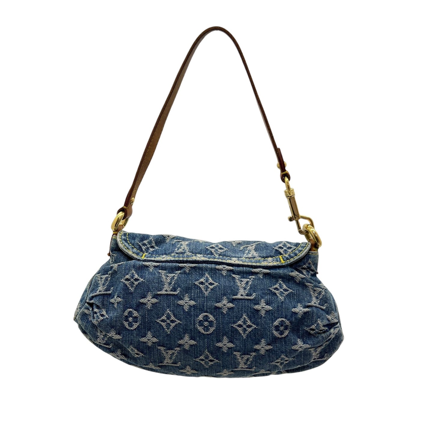 LOUIS VUITTON PLEATY DENIM BORSA A SPALLA