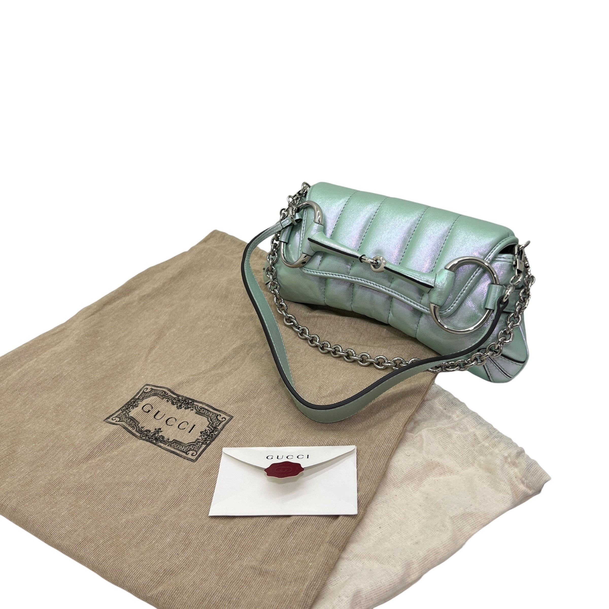 Horsebit chain borsa a spalla piccola