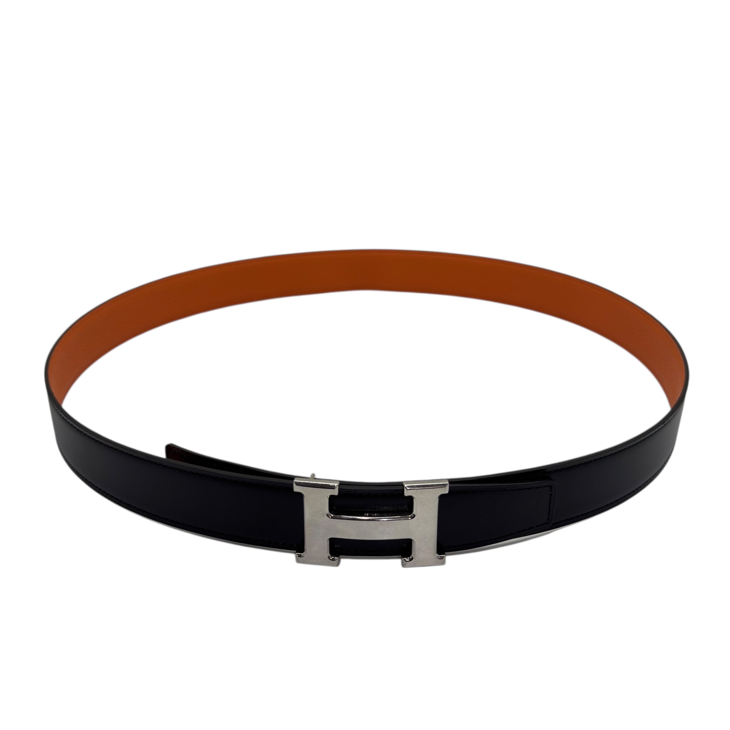 Fibbia da cintura H & Pelle reversibile per cintura 32 mm taglia 100