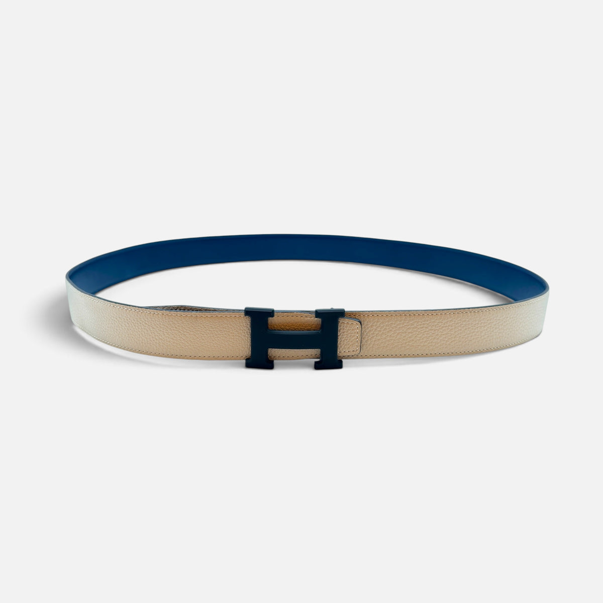 Fibbia da cintura H e pelle reversibile per cintura 32 mm