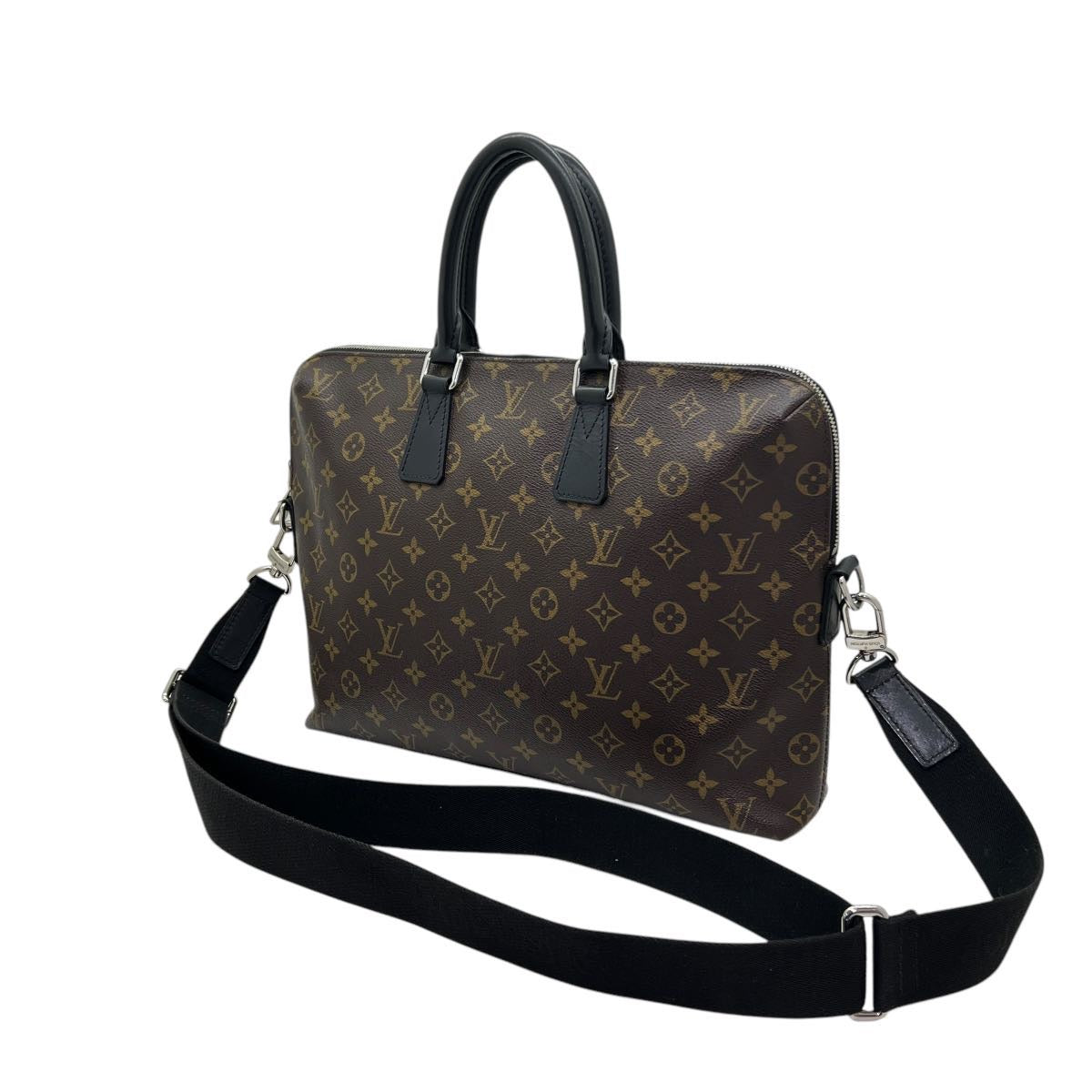 LOUIS VUITTON PORTA DOCUMENTI/PC IN MONOGRAM MACASSAR INIZIALI F.M.