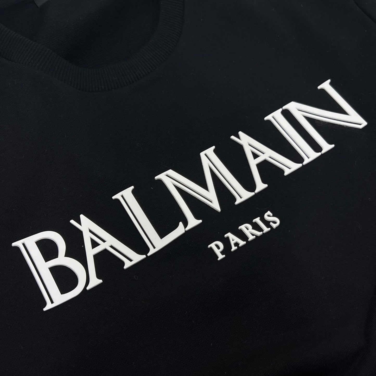 BALMAIN PARIS FELPA CREWNECK CON LOGO TG XS