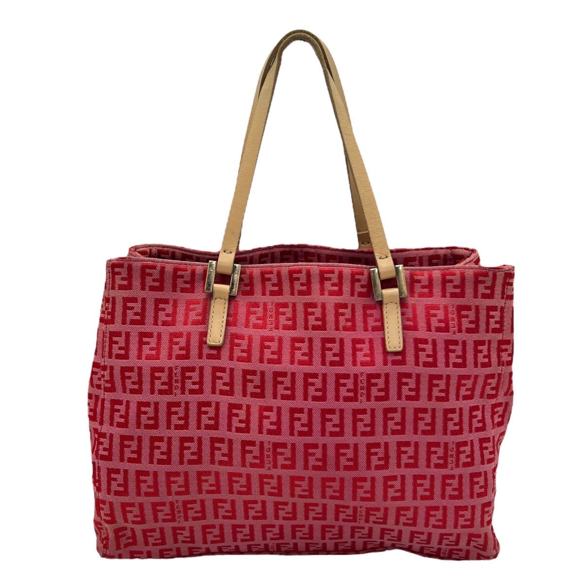FENDI BORSA SHOPPING PICCOLA IN TESSUTO FF ZUCCHINO