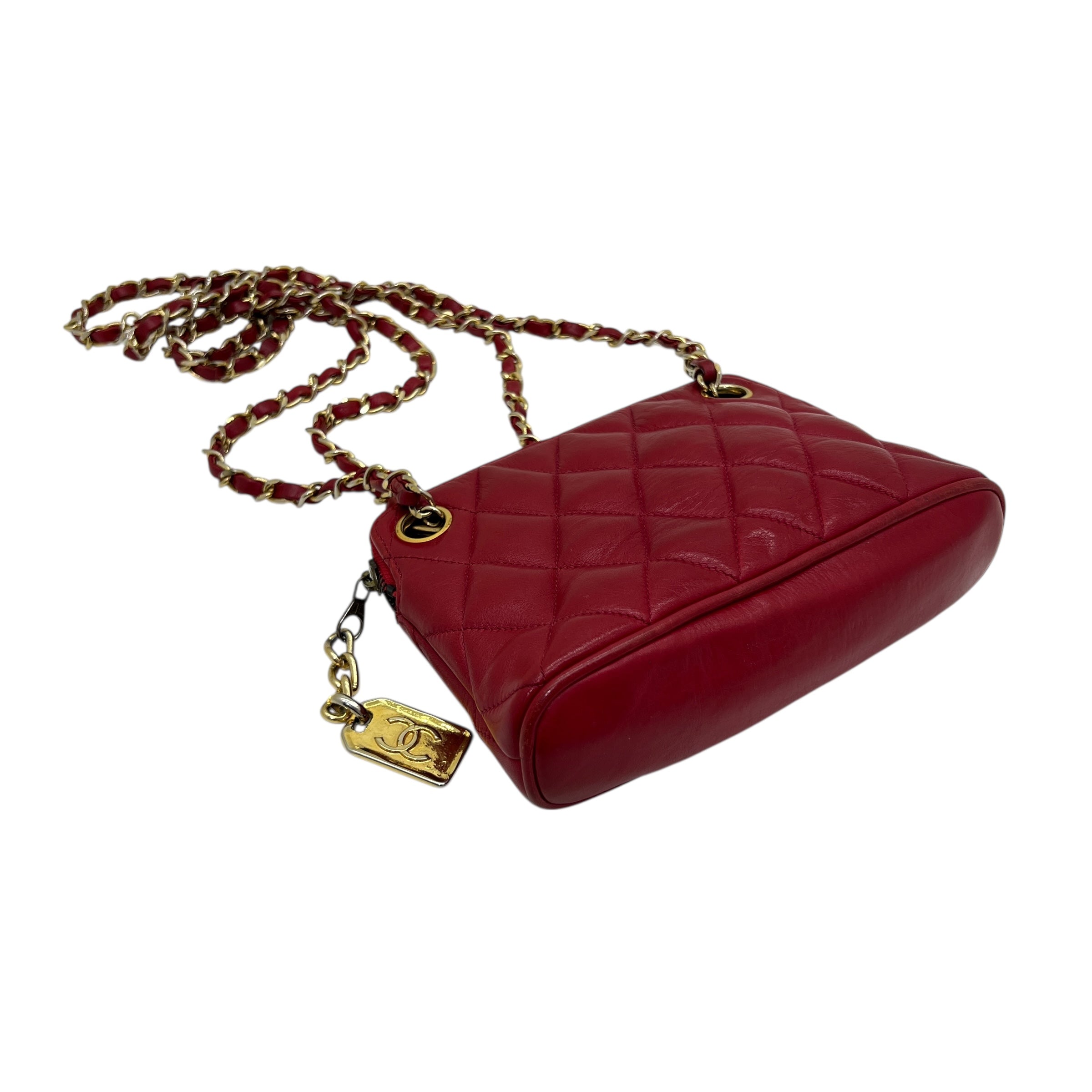 Mini borsa in agnello