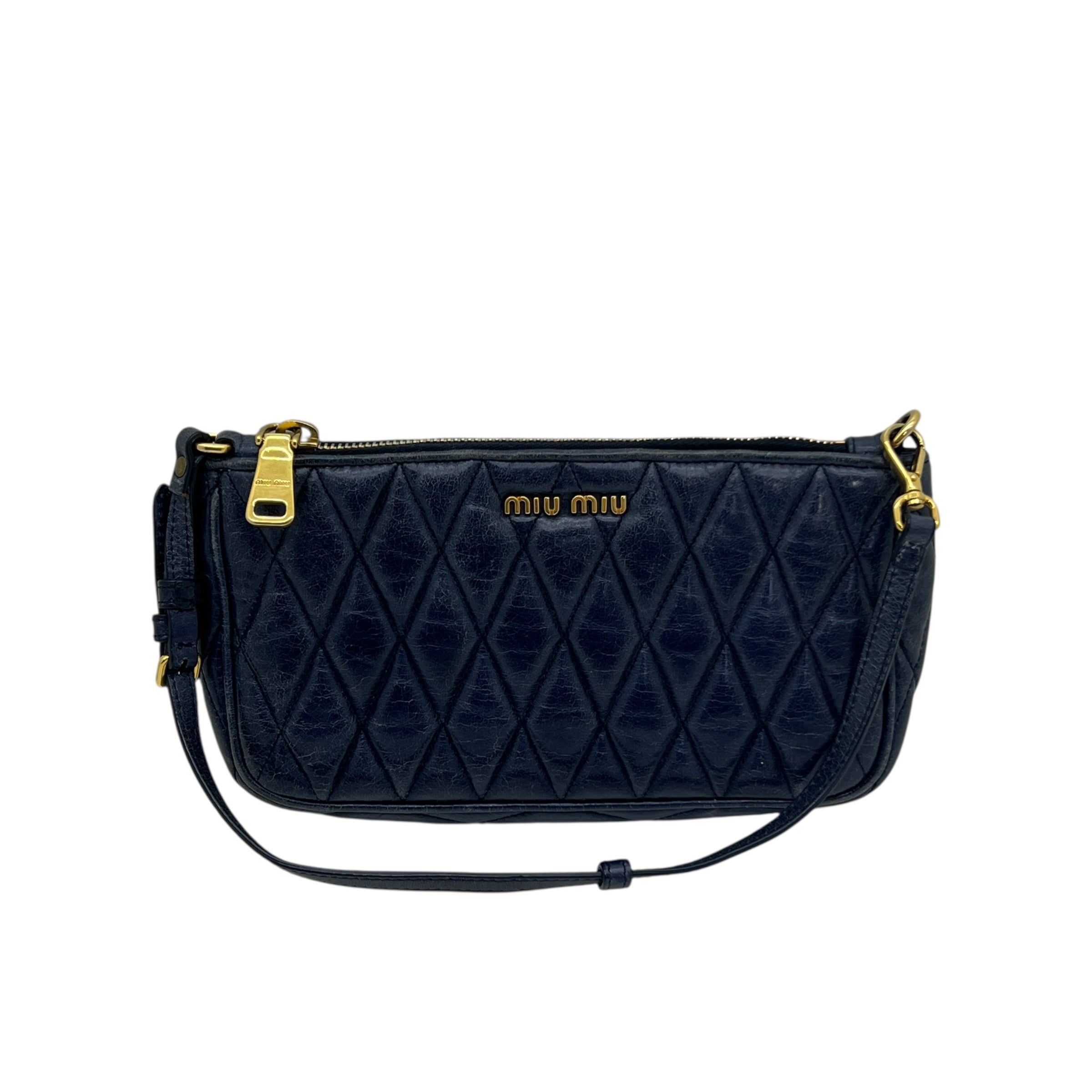 Mini borsa in pelle goffrata