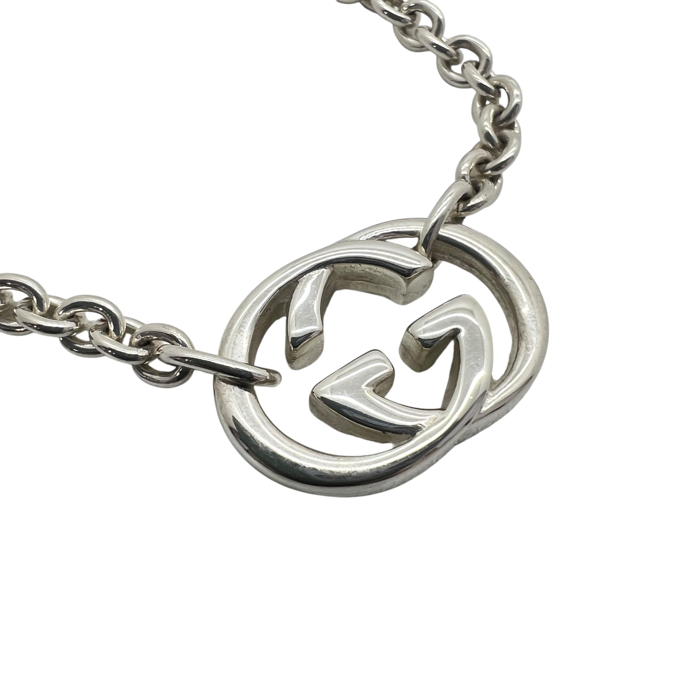 Interlocking GG Girocollo in argento