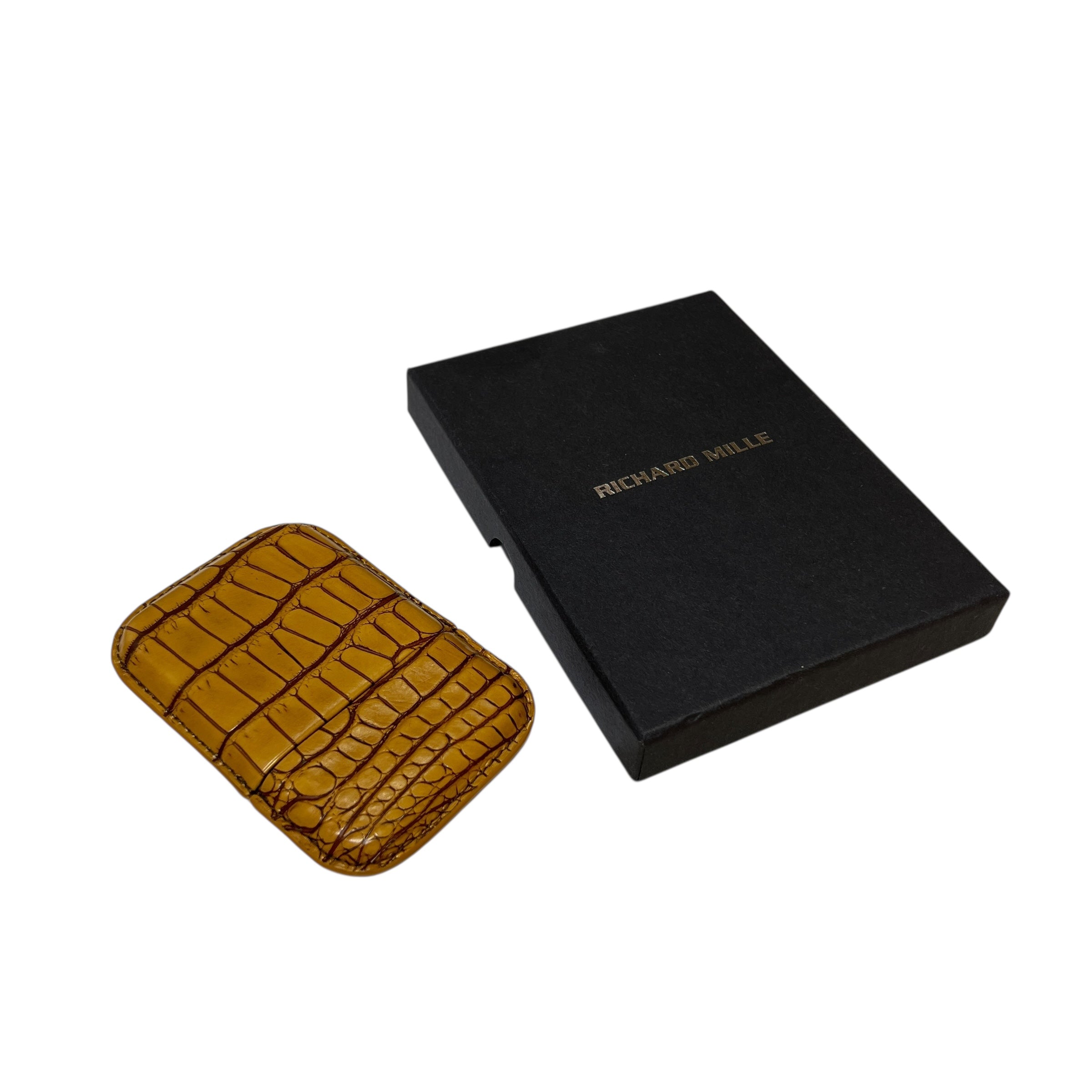 Portacarte in coccodrillo