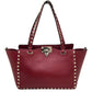 VALENTINO GARAVANI TOTE BAG ROCKSTUD IN PELLE