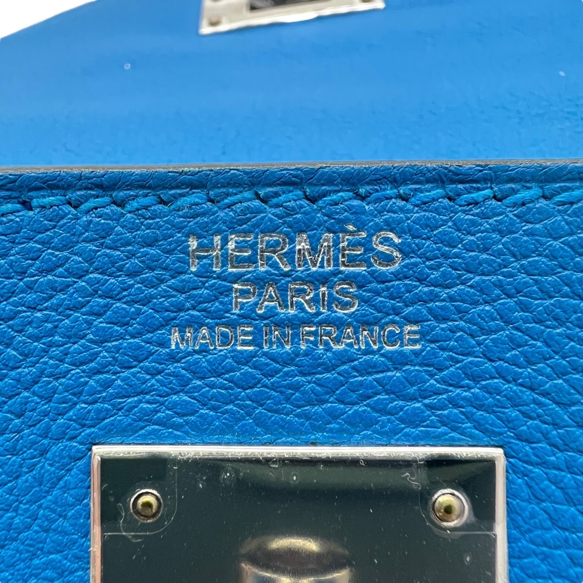 HERMÈS KELLY 32 EVERCOLOR BLU HYDRA