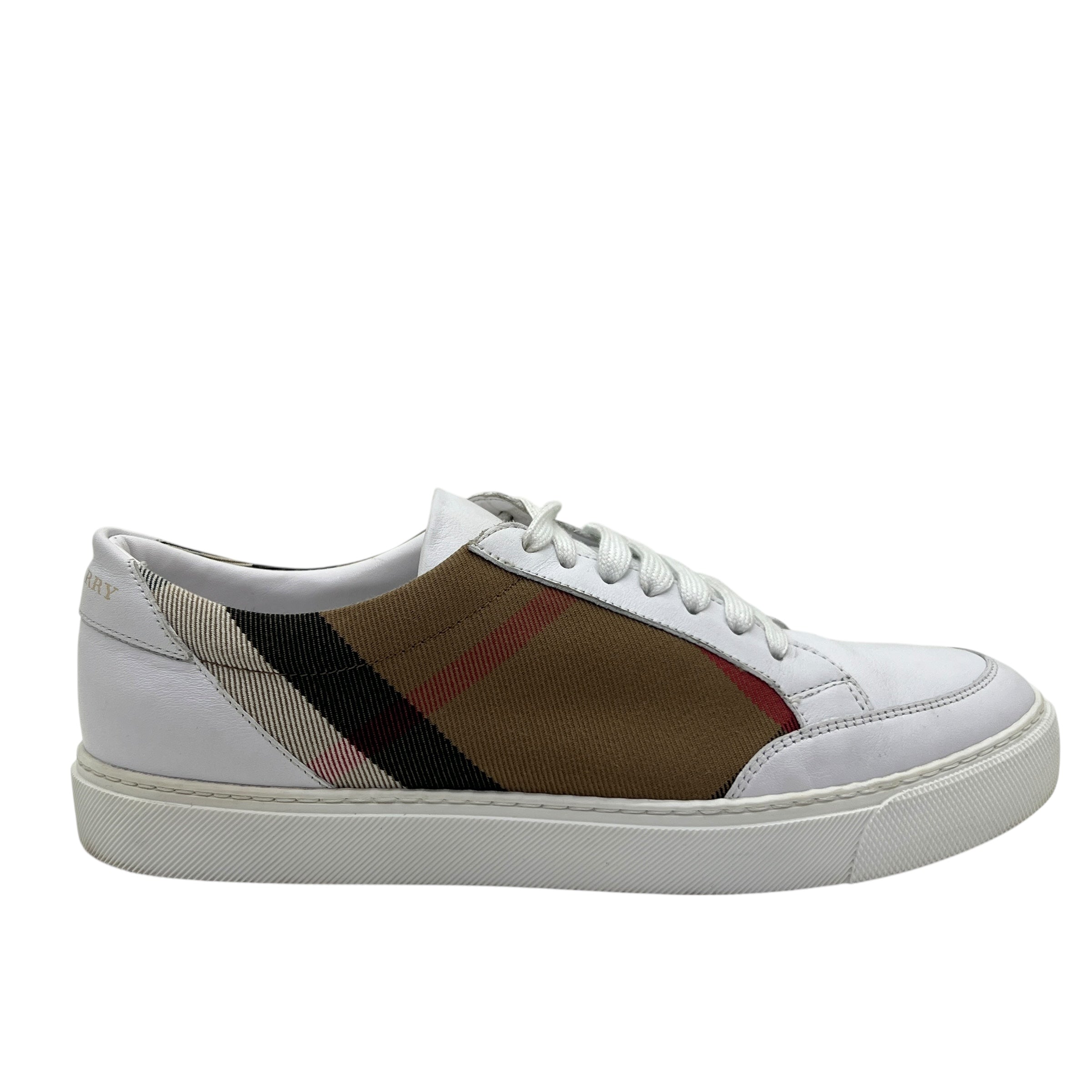 BURBERRY SNEAKERS IN CHECK E PELLE TG 39