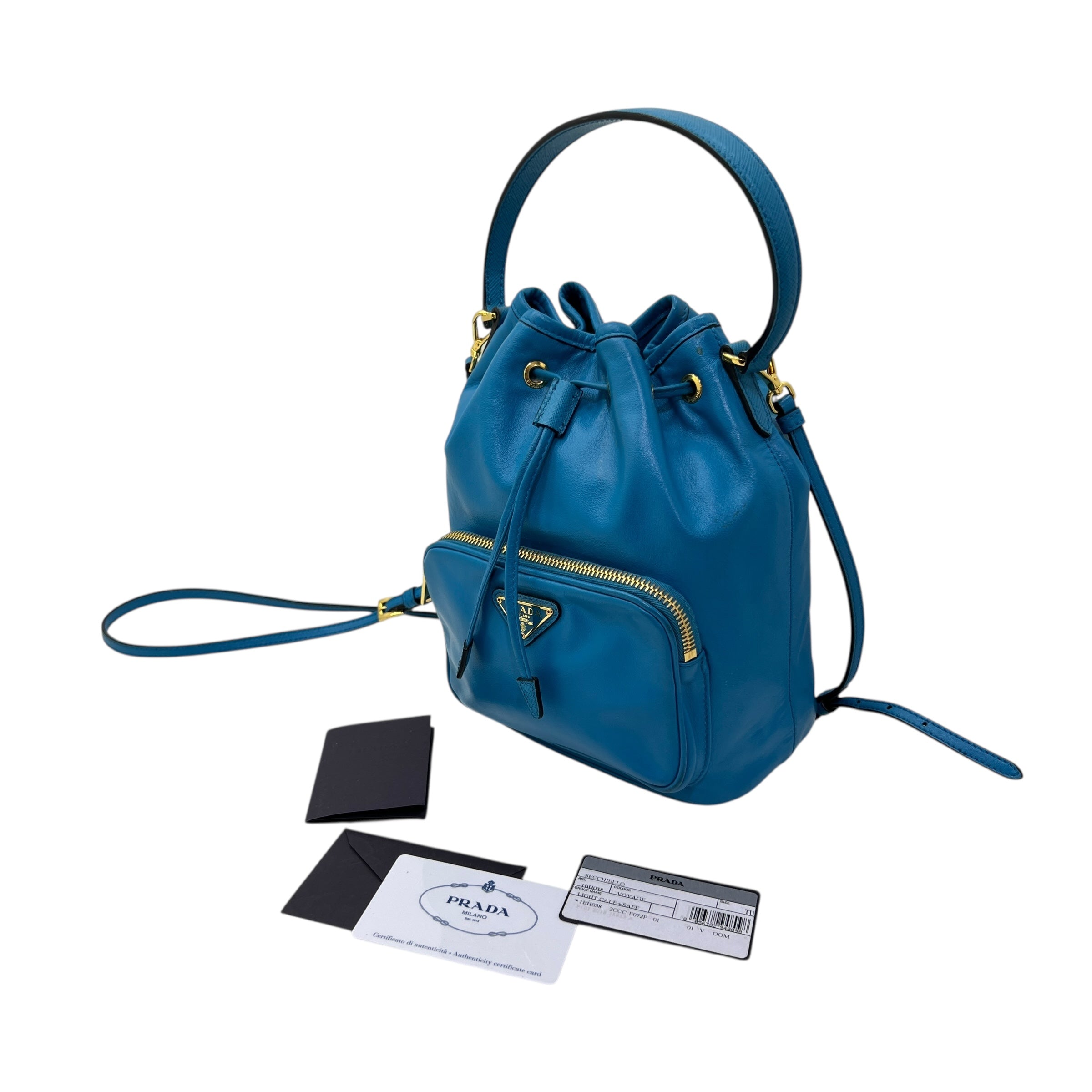 Mini secchiello Duet in pelle