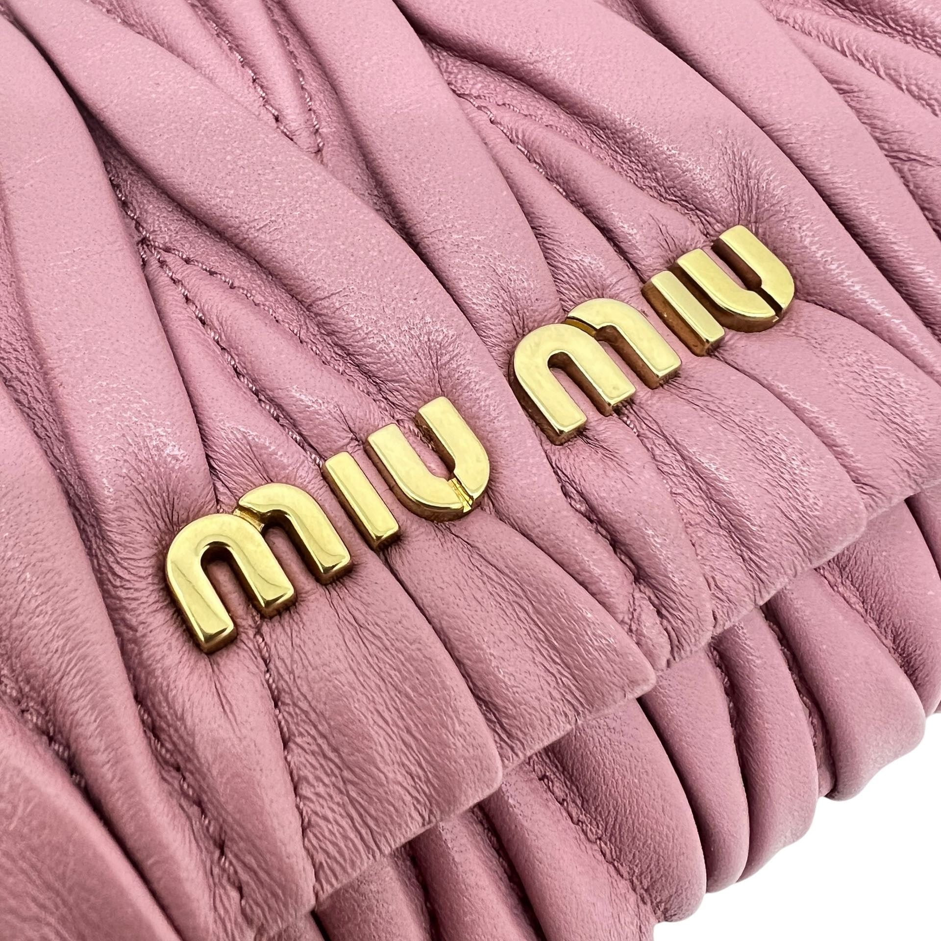 MIU MIU MINI BORSA IN NAPPA MATELASSE' CON TRACOLLA