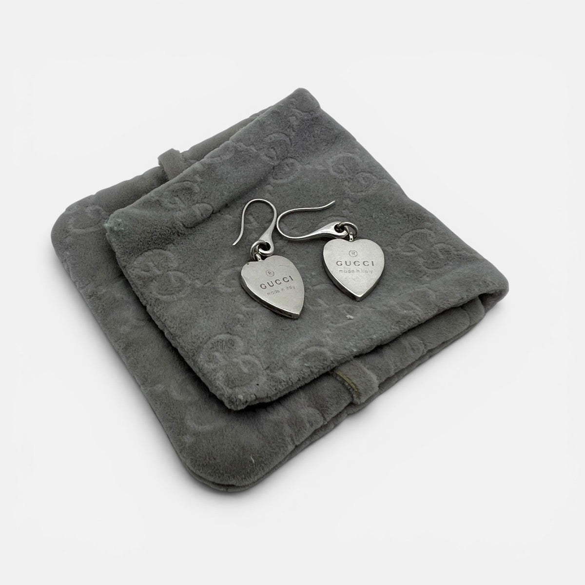 Orecchini a cuore in argento