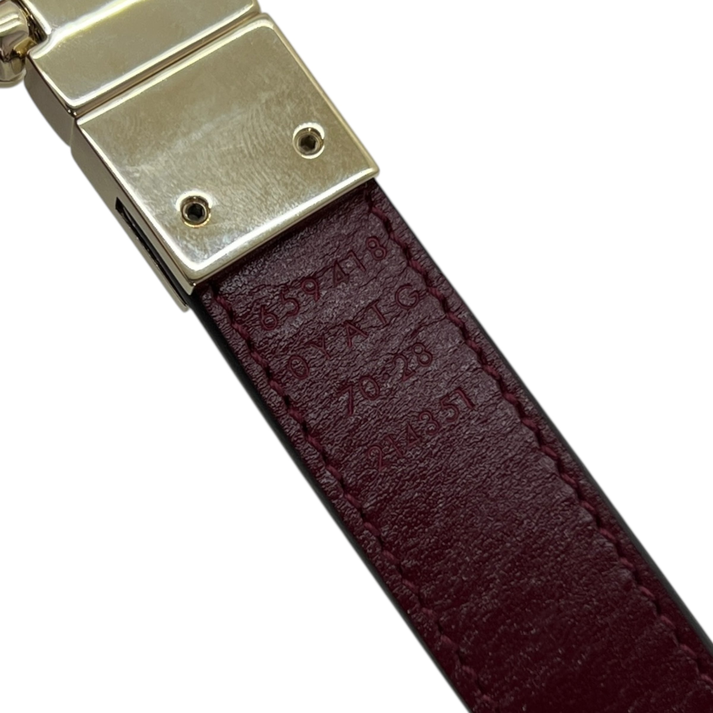 Cintura sottile reversibile GG Marmont taglia 70
