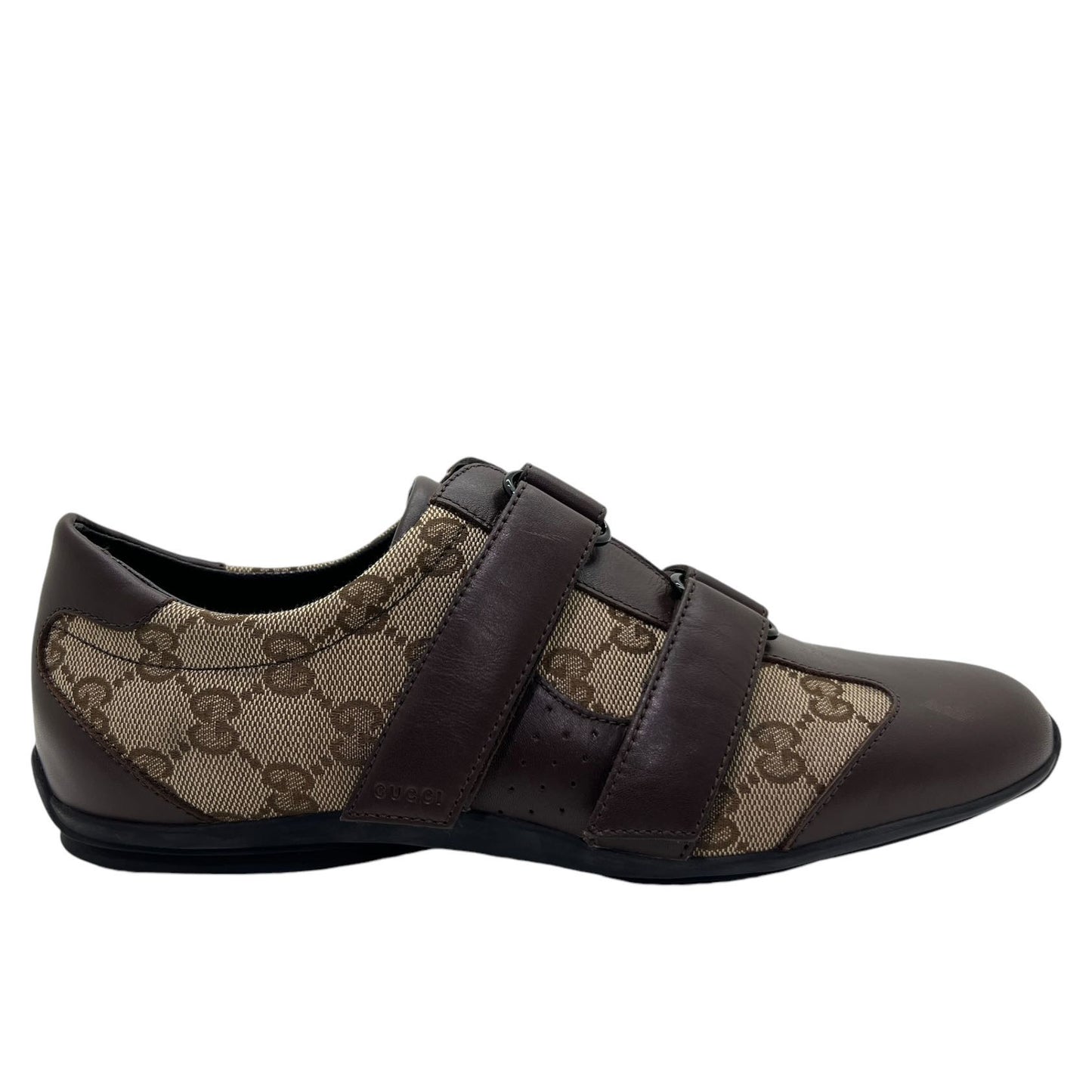 GUCCI SCARPE IN TESSUTO GG E PELLE TG 38