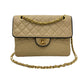 CHANEL VINTAGE BEIGE LAMB FLAP