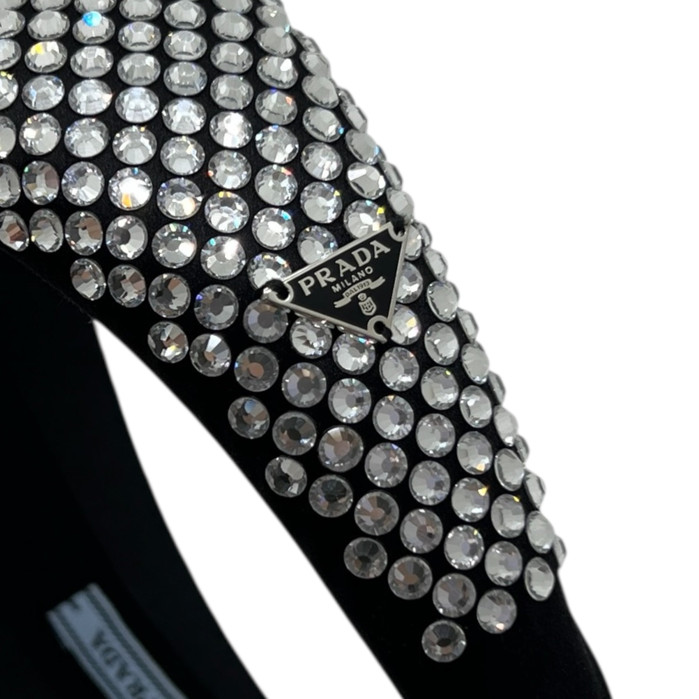 Prada cerchietto con cristalli