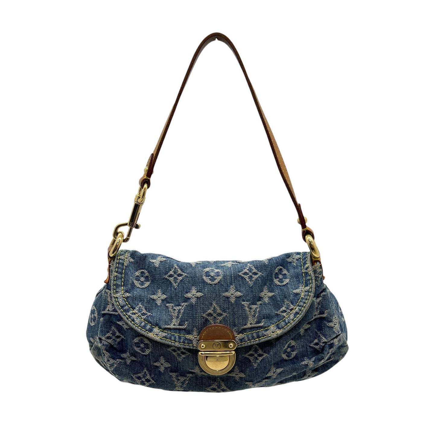 LOUIS VUITTON PLEATY DENIM BORSA A SPALLA