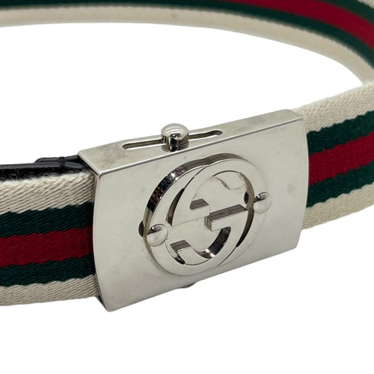 GUCCI CINTURA IN TESSUTO WEB TG 85