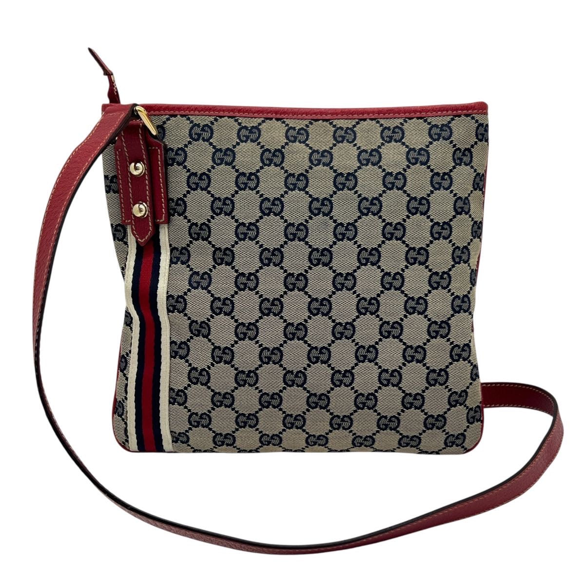 GUCCI BORSA A TRACOLLA IN TELA E PELLE