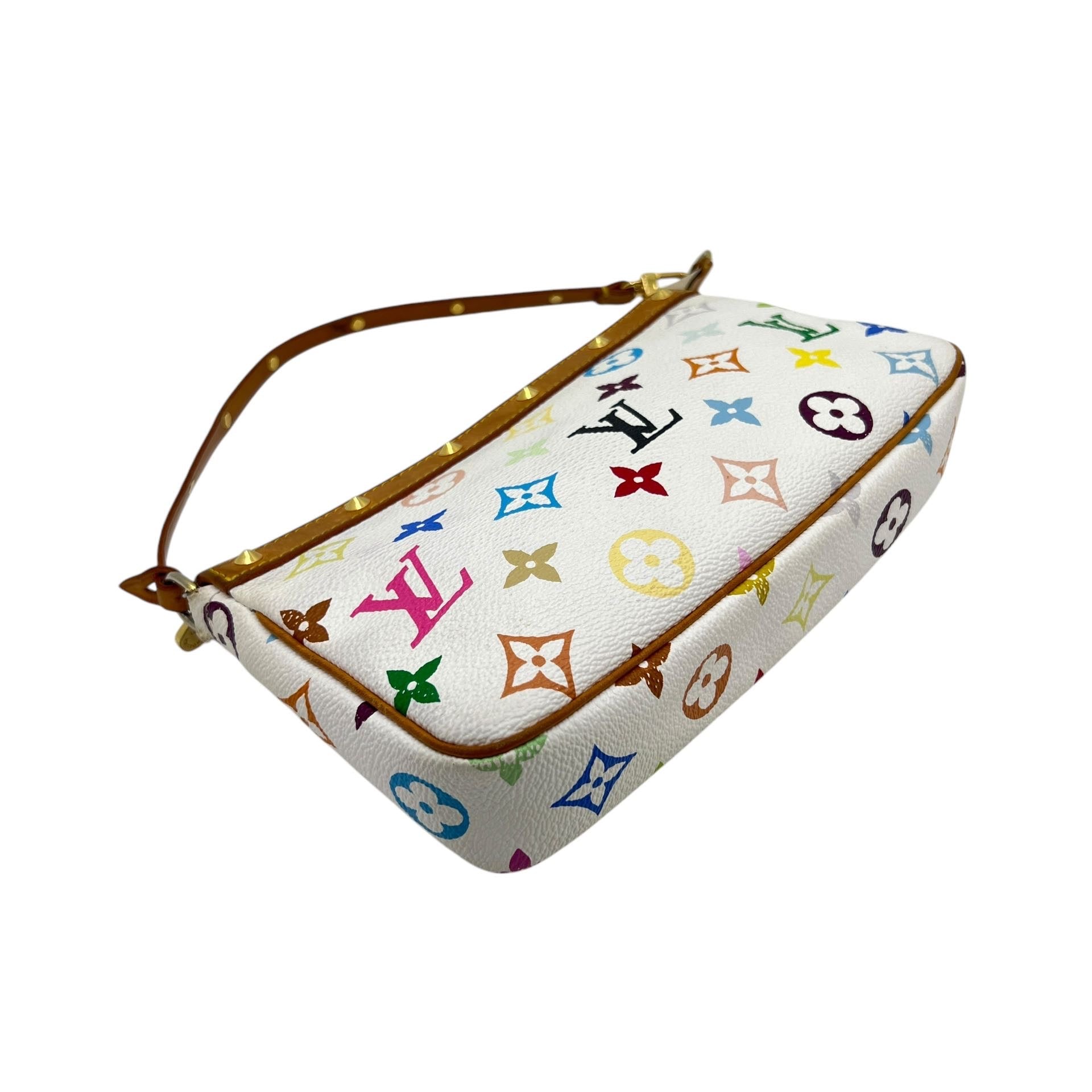 LOUIS VUITTON POCHETTE ACCESSOIRE MURAKAMI BIANCA