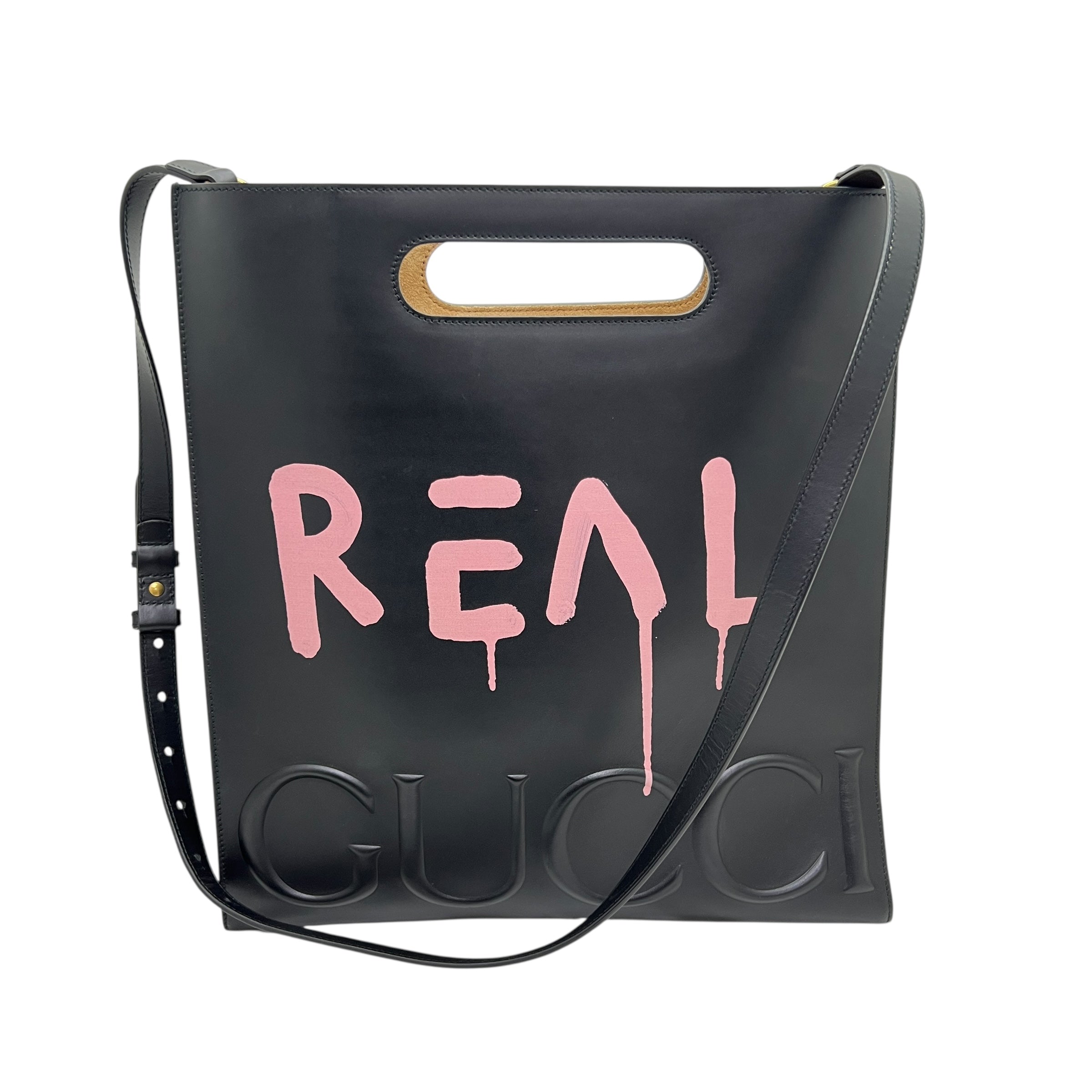 Ghost XL Tote in pelle con tracolla