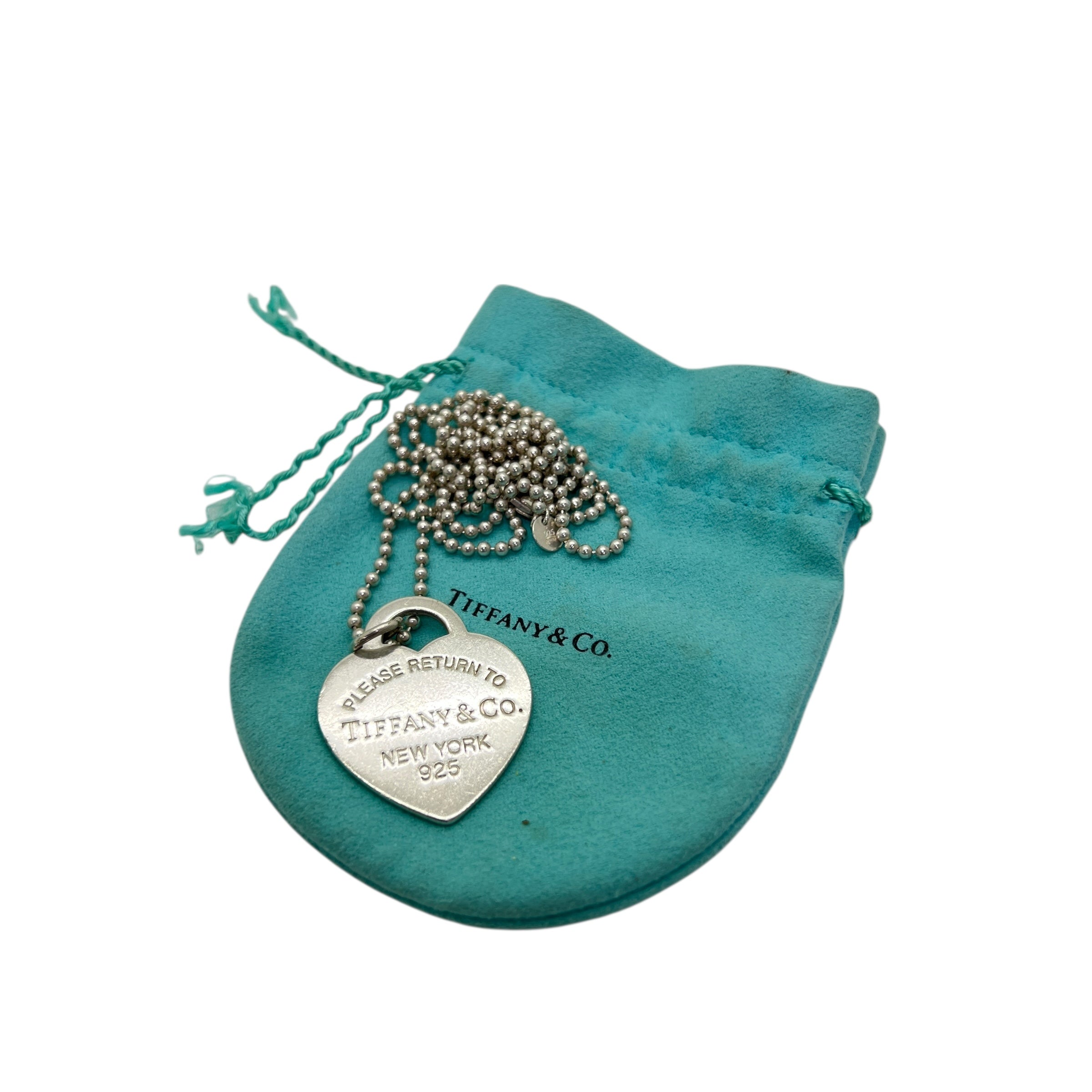 Pendente Heart Tag grande con catena