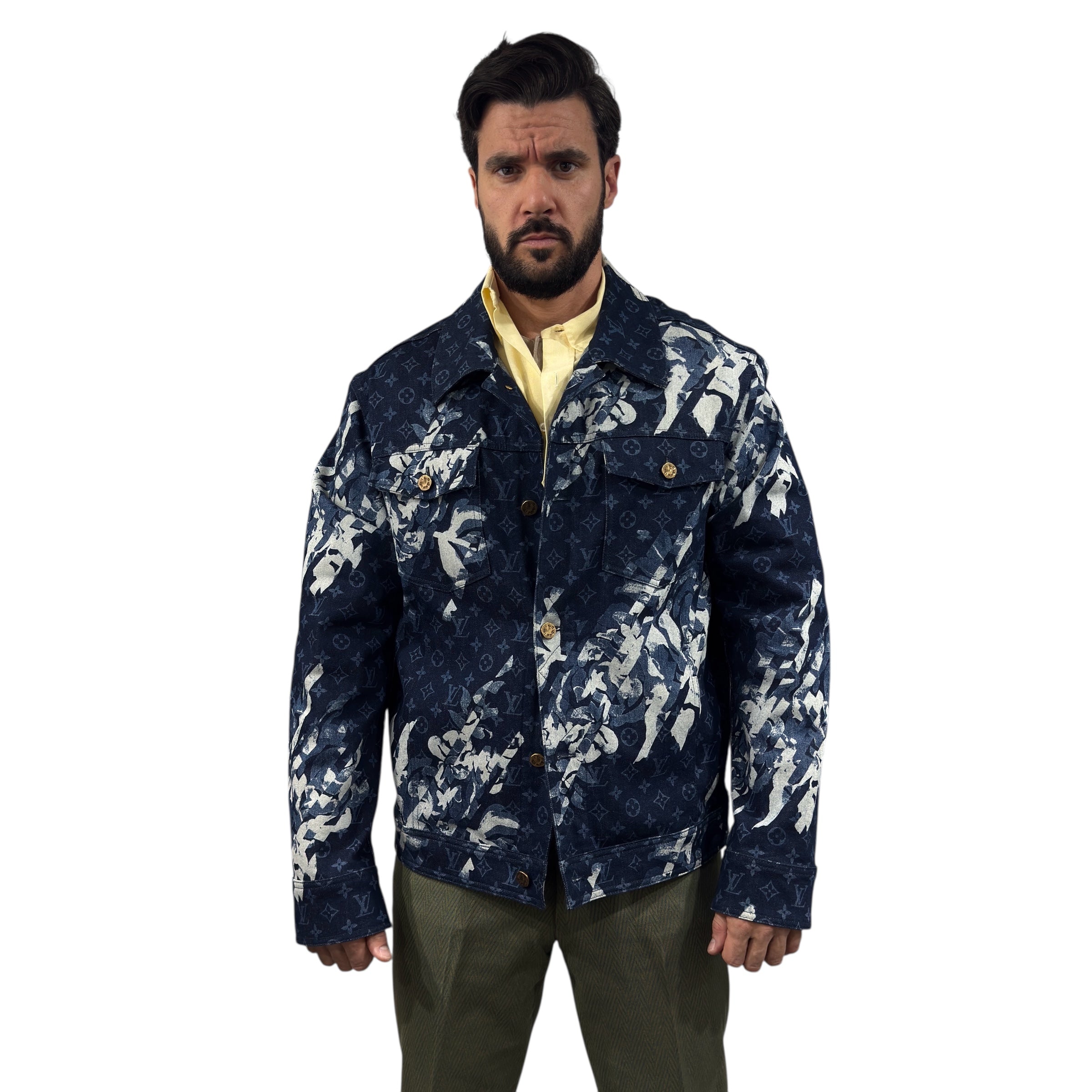 Giacca Floral Denim taglia 52