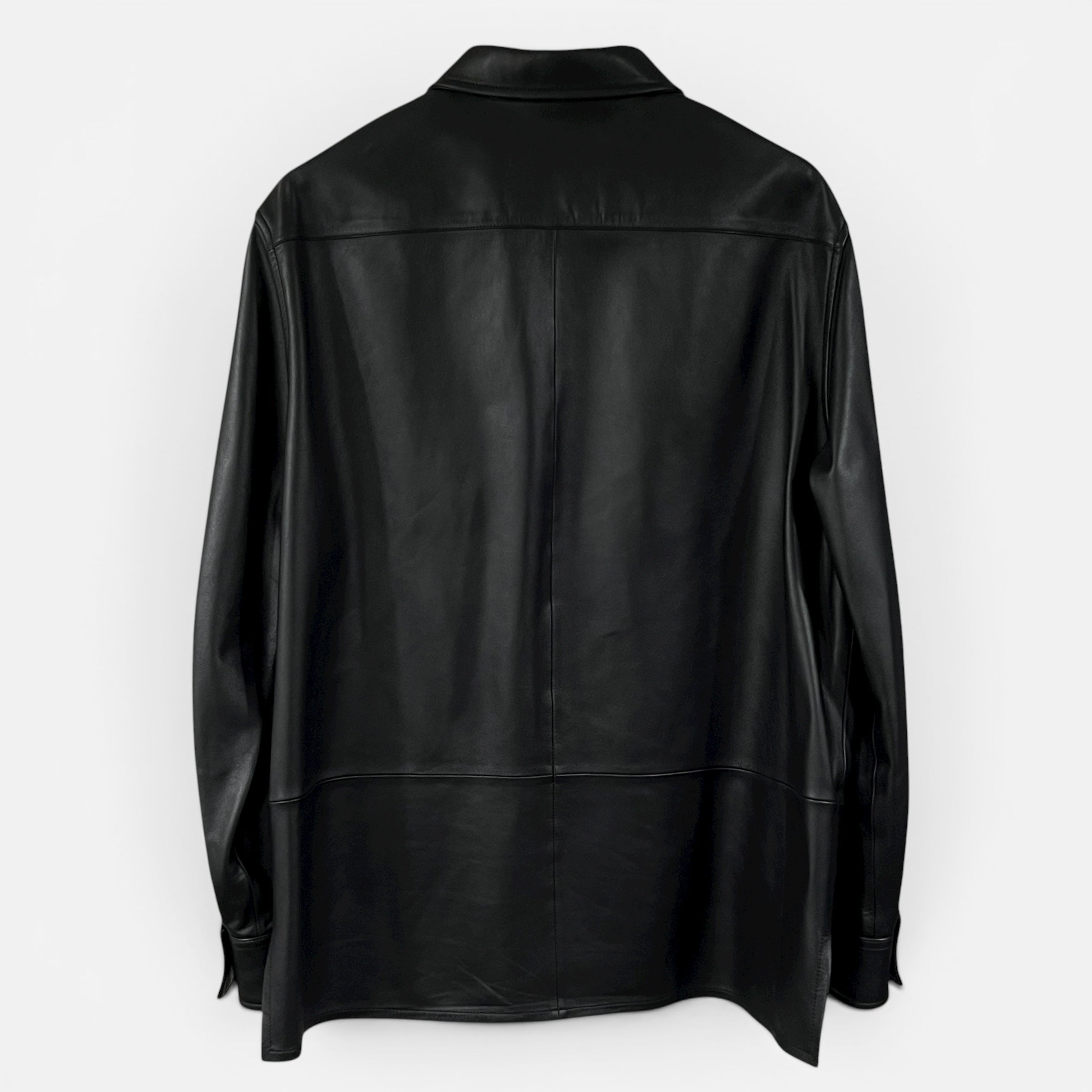 Giacca-camicia in nappa di agnello taglia 50