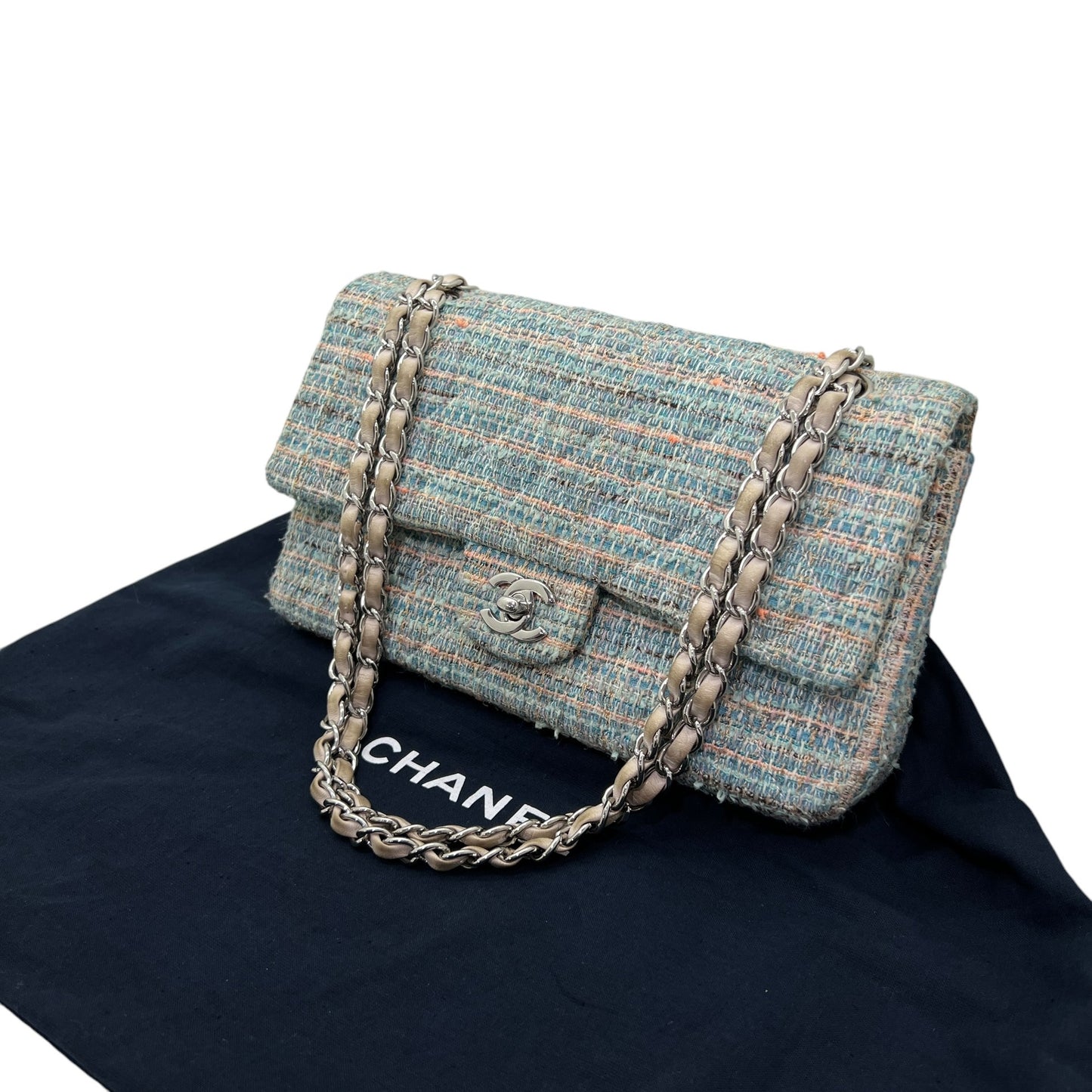 CHANEL TIMELESS CLASSIQUE 11.12 IN TWEED MULTICOLORE